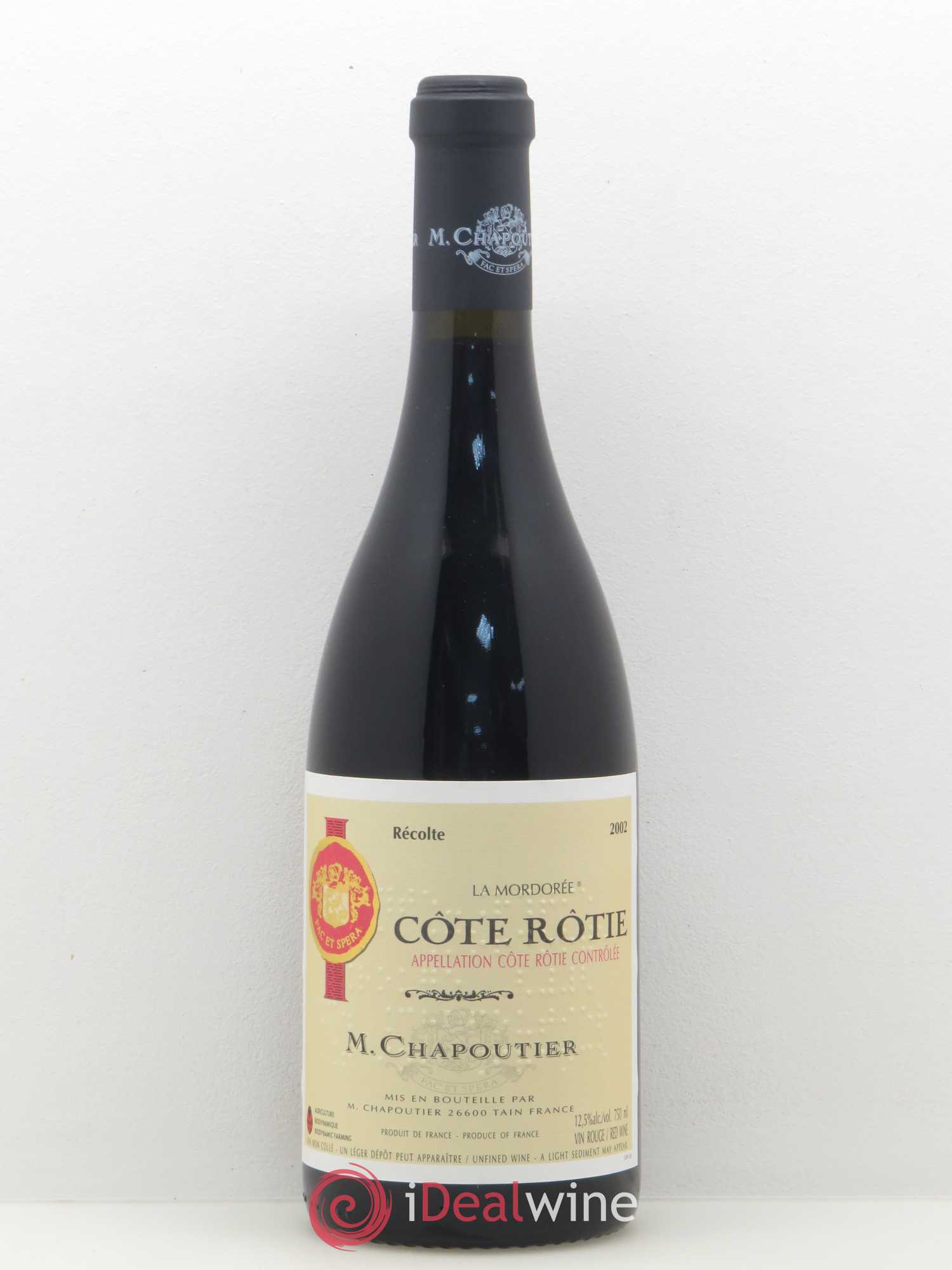 Côte-Rôtie La Mordorée Chapoutier (sans prix de réserve) 2002 - Lot de 1 bouteille - 0