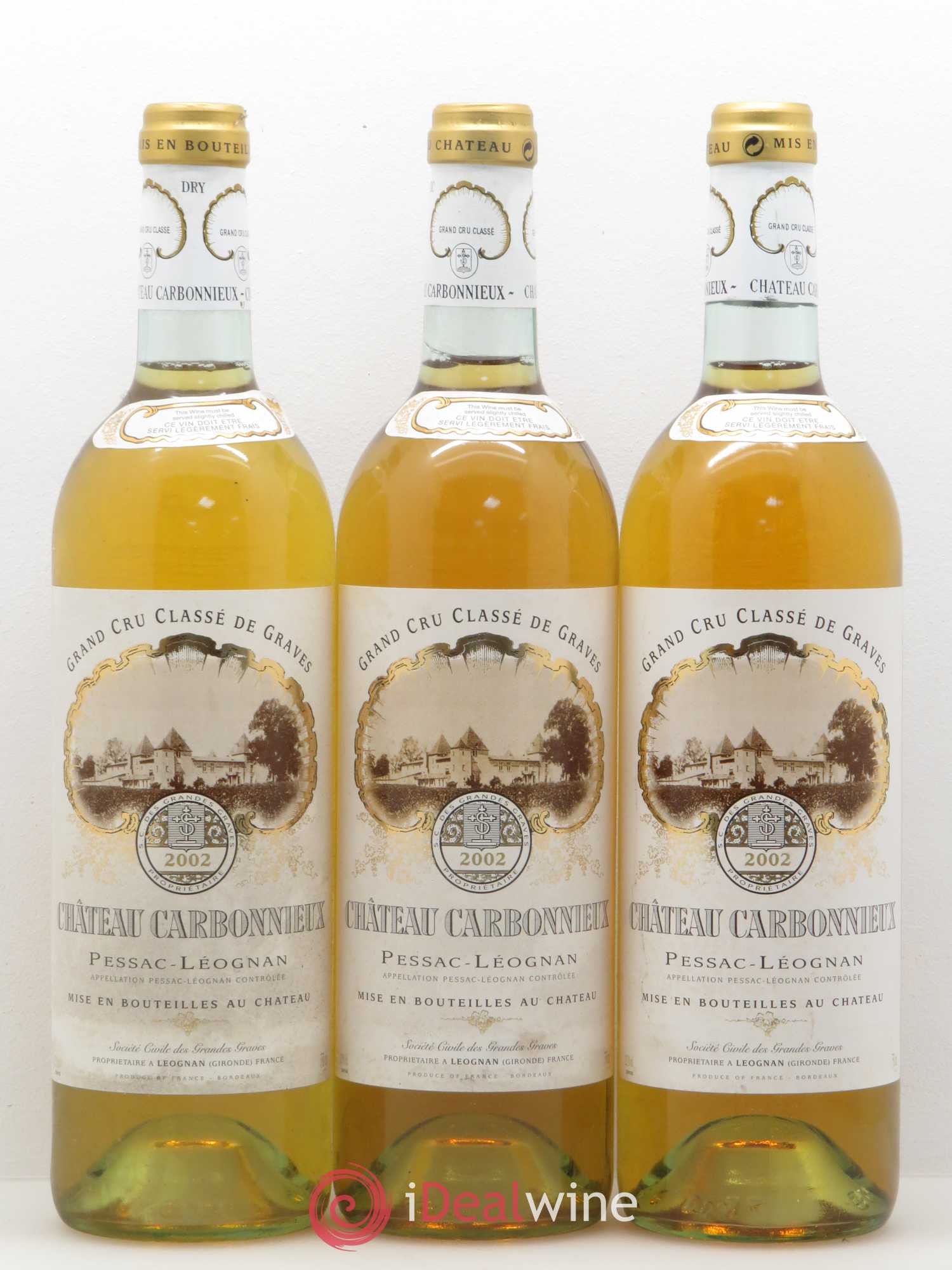 Château Carbonnieux Cru Classé de Graves 2002 - Lot de 6 bouteilles - 2