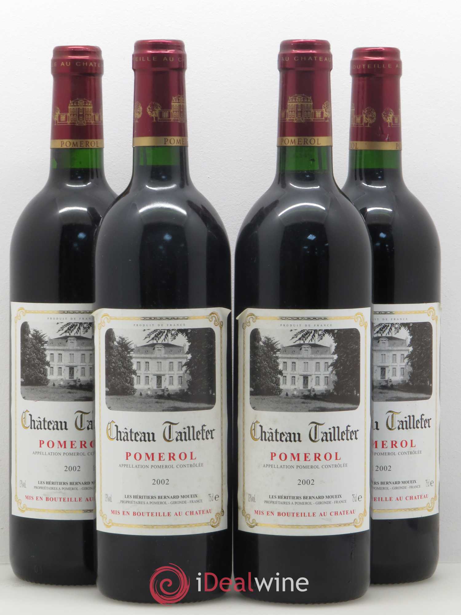 Château Taillefer 2002 - Lot de 4 bouteilles - 0