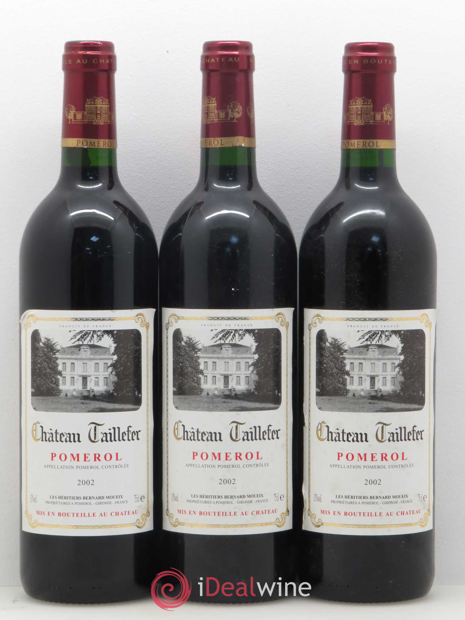 Château Taillefer 2002 - Lot de 3 bouteilles - 0