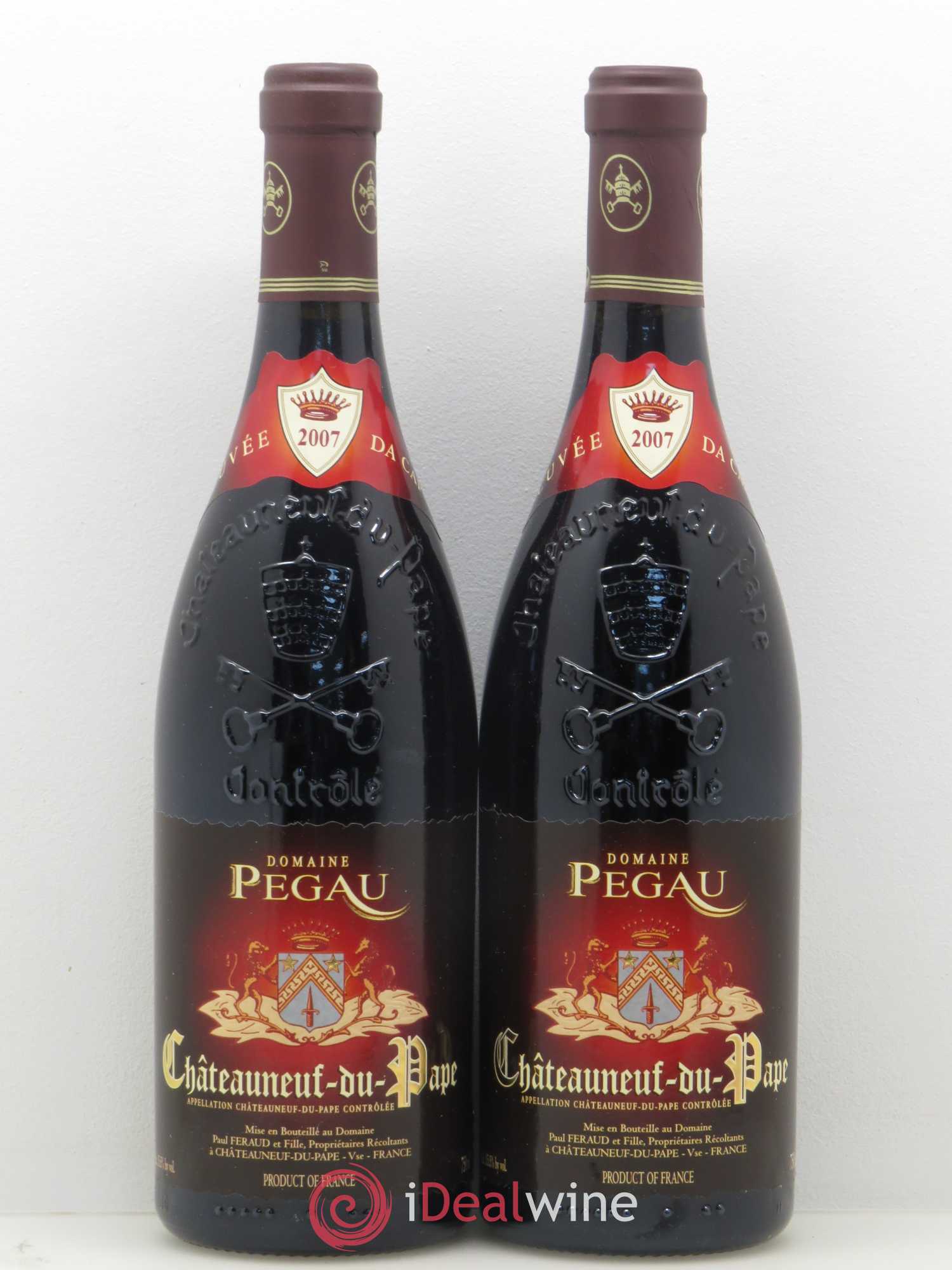 Châteauneuf-du-Pape Domaine du Pégau Cuvée Da Capo Paul et Laurence Féraud 2007 - Lot de 2 bouteilles - 0