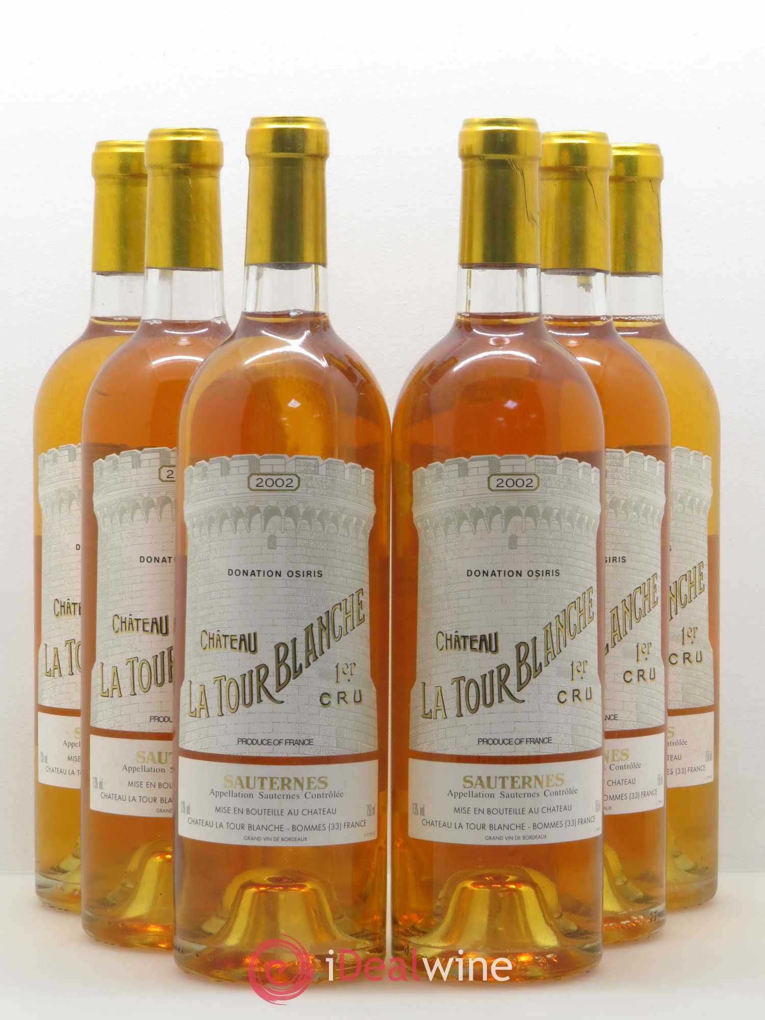 Château la Tour Blanche 1er Grand Cru Classé 2002 - Lotto di 6 bottiglie - 0