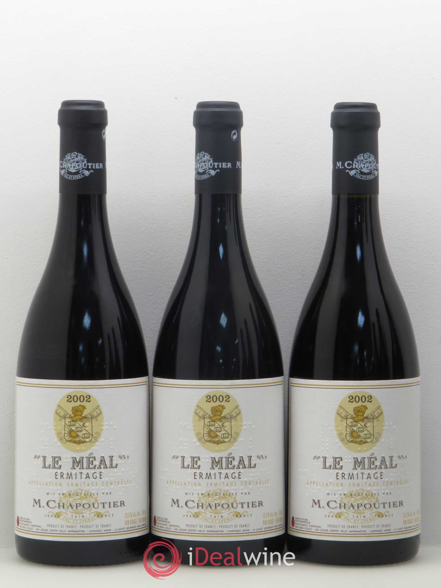 Hermitage Ermitage Le Méal Chapoutier 2002 - Lot de 6 bouteilles - 1