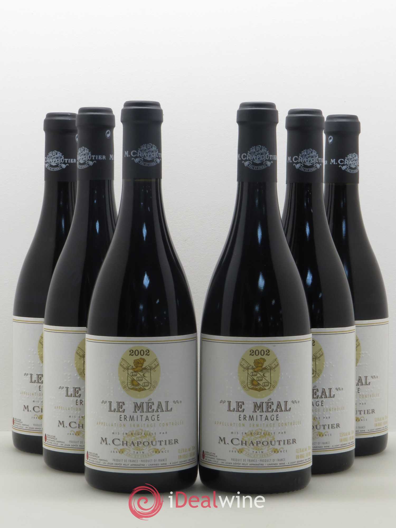 Hermitage Ermitage Le Méal Chapoutier 2002 - Lot de 6 bouteilles - 0