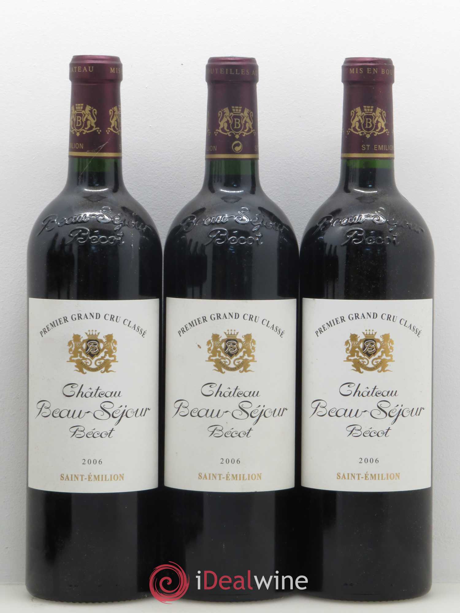 Château Beau-Séjour Bécot 1er Grand Cru Classé B 2006 - Lot de 6 bouteilles - 1