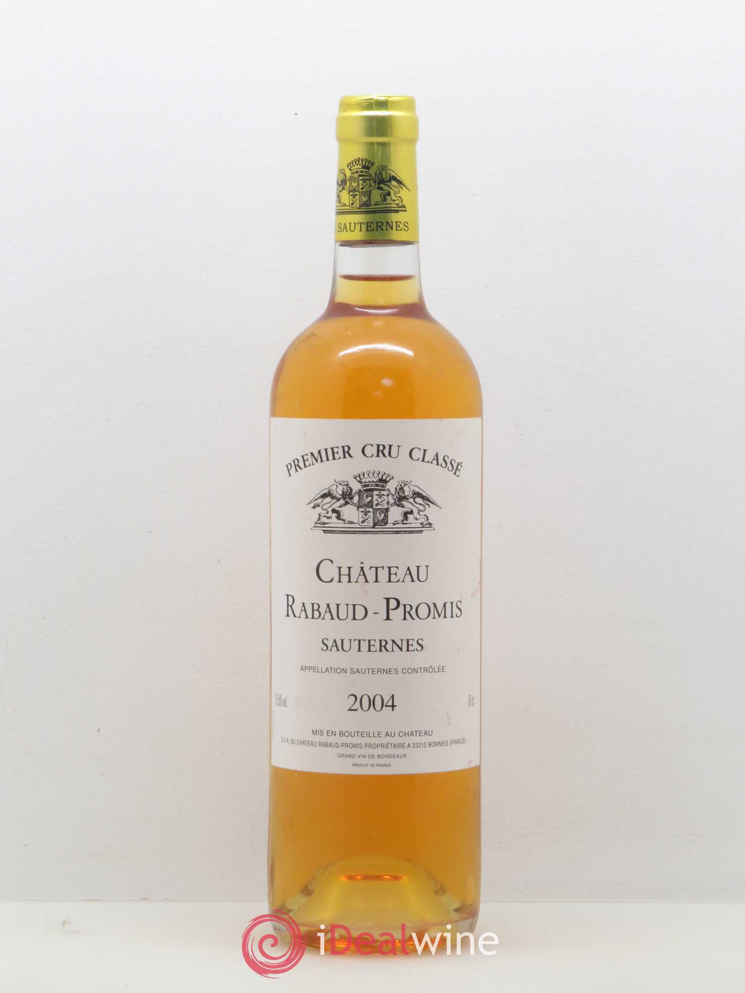 Château Rabaud Promis 1er Grand Cru Classé 2004 - Posten von 1 Flasche - 0