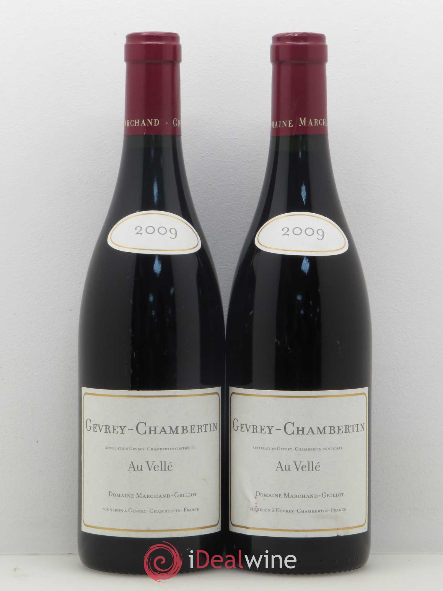 Gevrey-Chambertin Au Velle Marchand Grillot 2009 - Lot de 2 bouteilles - 0