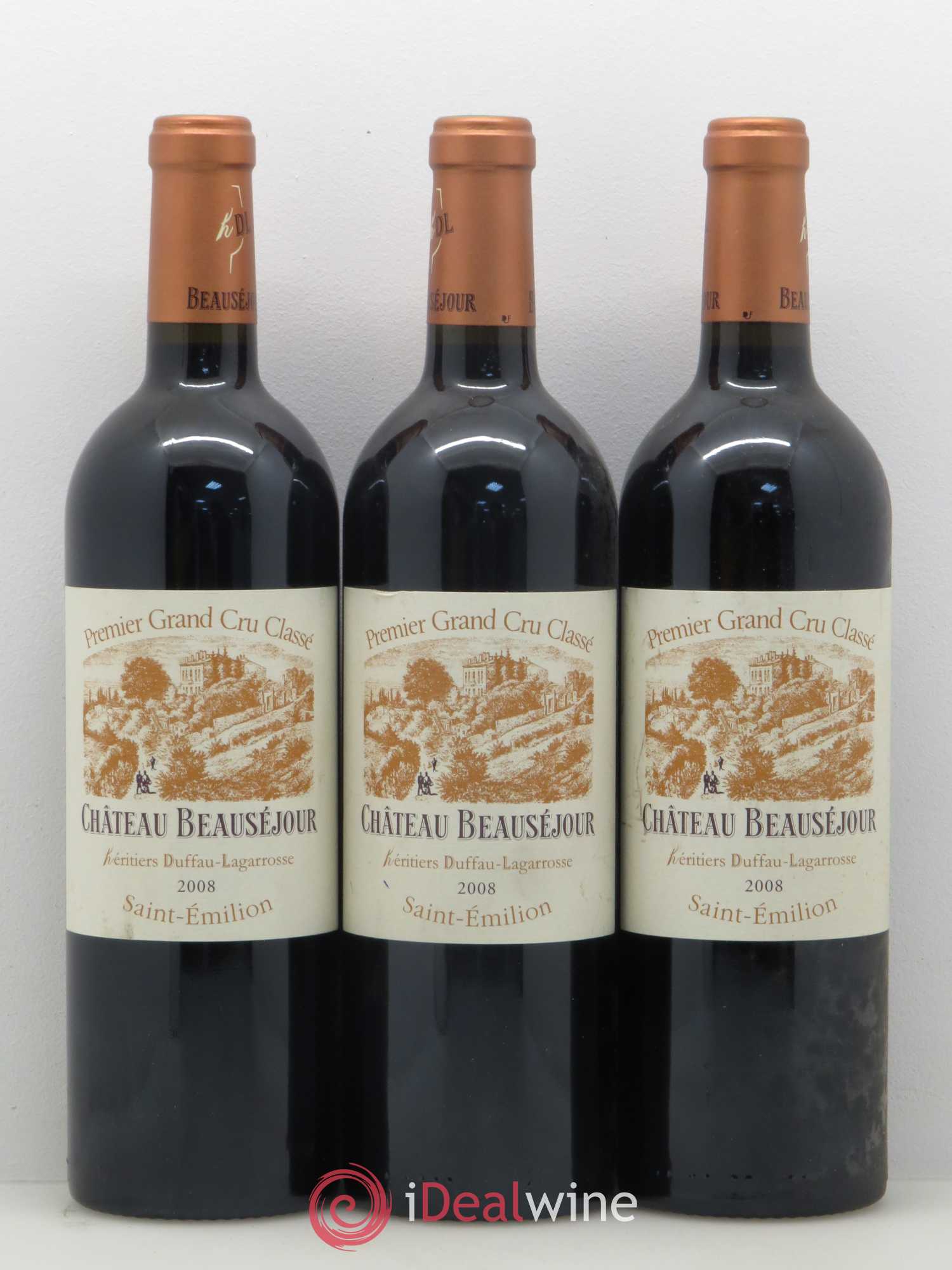 Château Beauséjour (Duffau-Lagarrosse) 1er Grand Cru Classé B 2008 - Lot de 6 bouteilles - 2