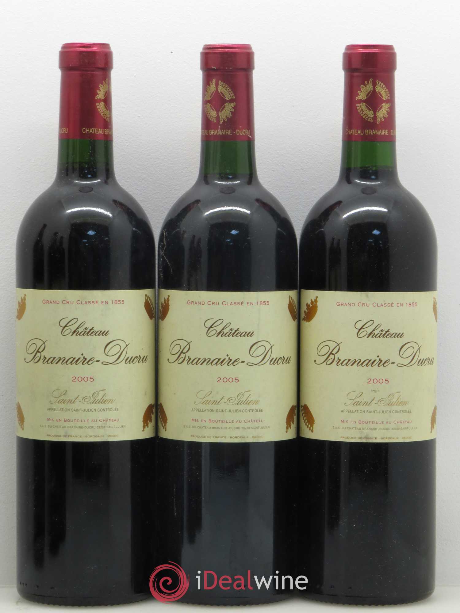 Château Branaire Ducru 4ème Grand Cru Classé 2005 - Lot de 6 bouteilles - 1
