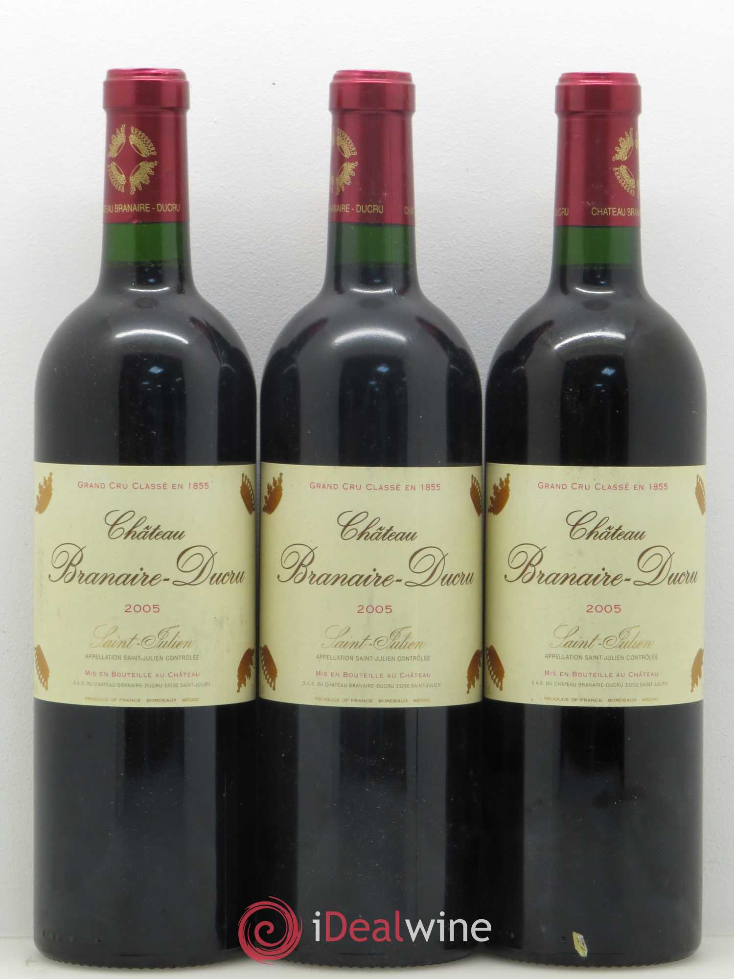 Château Branaire Ducru 4ème Grand Cru Classé 2005 - Lot de 6 bouteilles - 2