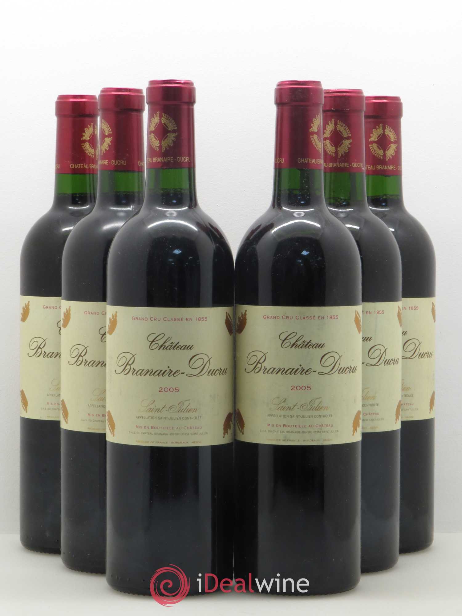 Château Branaire Ducru 4ème Grand Cru Classé 2005 - Lot de 6 bouteilles - 0