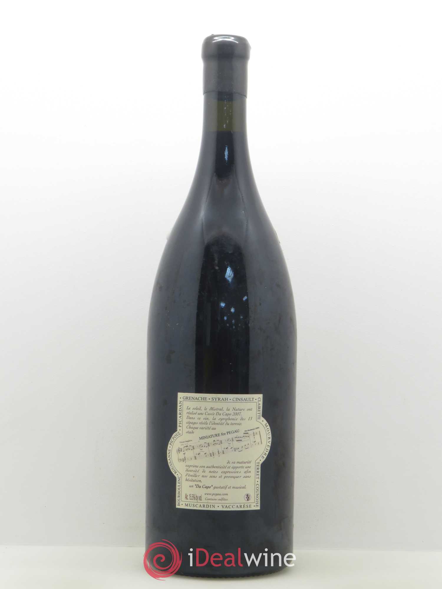 Châteauneuf-du-Pape Domaine du Pégau Cuvée Da Capo Paul et Laurence Féraud 2007 - Lot de 1 jeroboam - 2