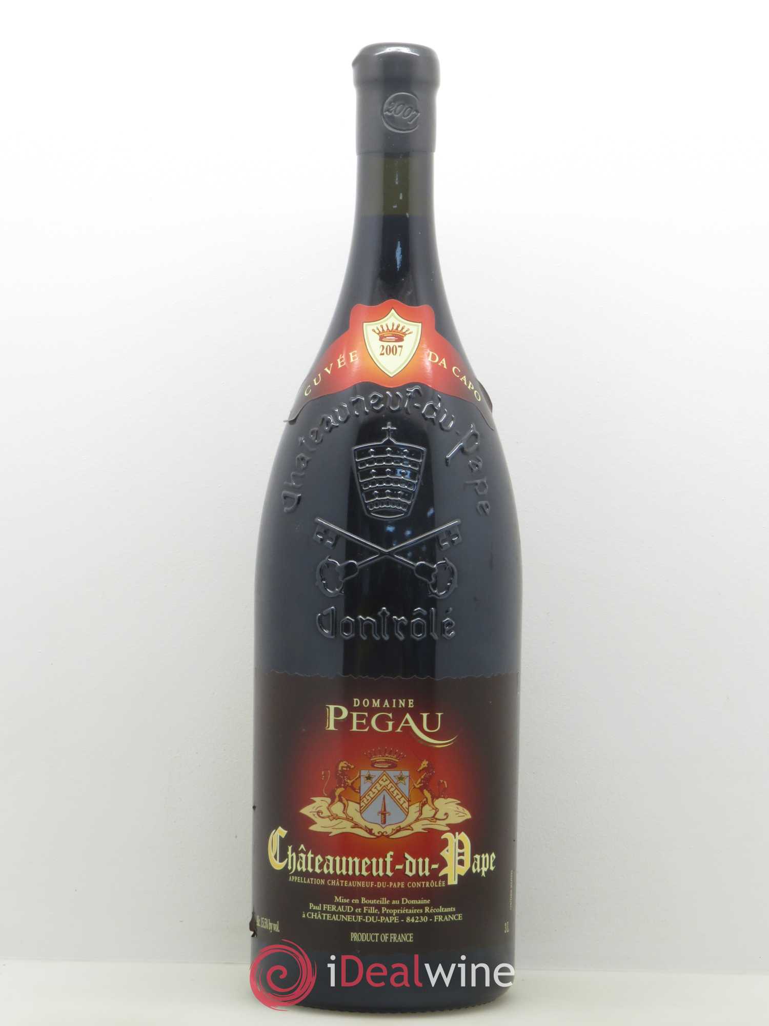 Châteauneuf-du-Pape Domaine du Pégau Cuvée Da Capo Paul et Laurence Féraud 2007 - Lot de 1 jeroboam - 0