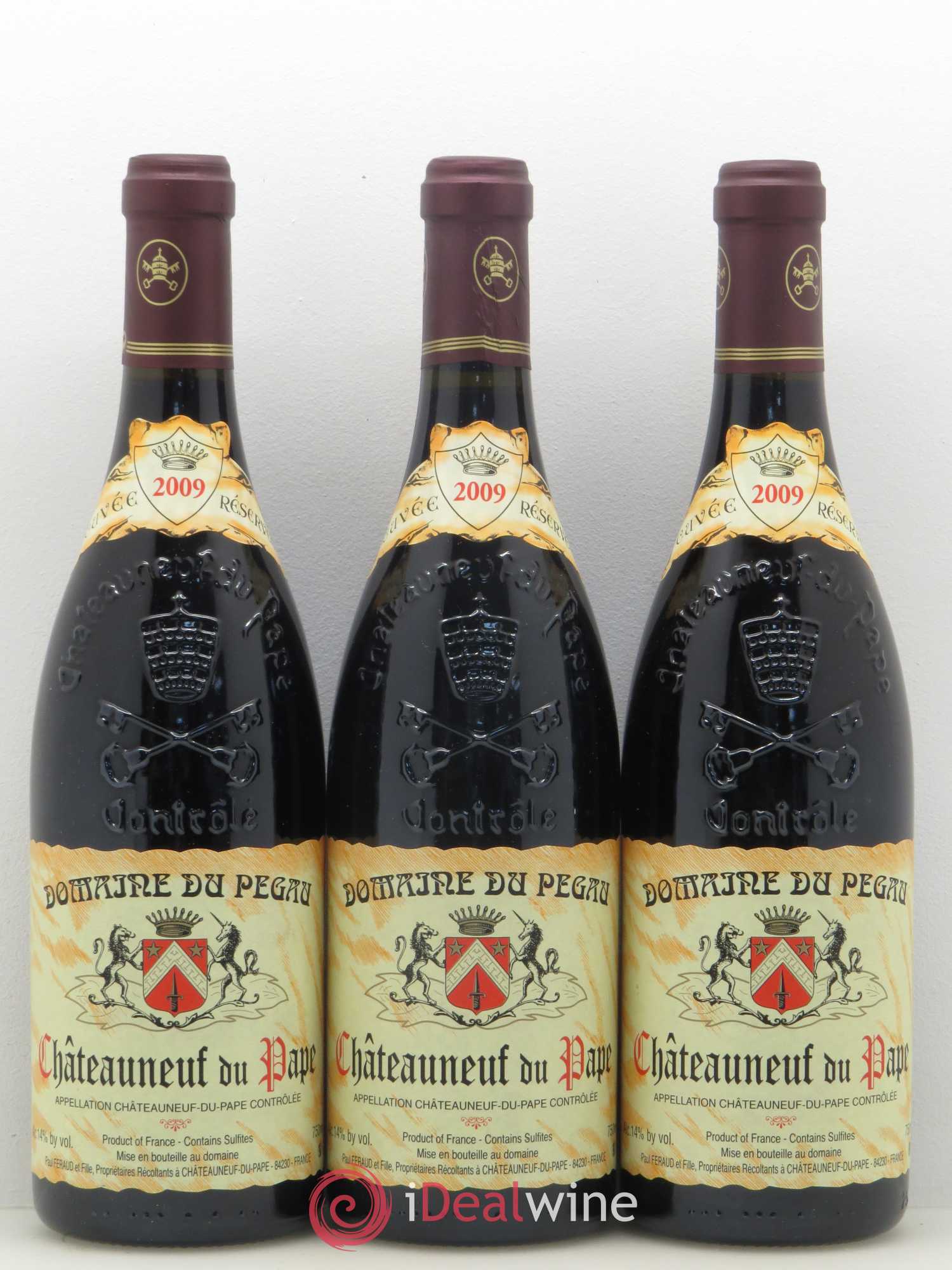 Châteauneuf-du-Pape Domaine du Pégau Cuvée Réservée Paul et Laurence Féraud 2009 - Lot de 3 bouteilles - 0