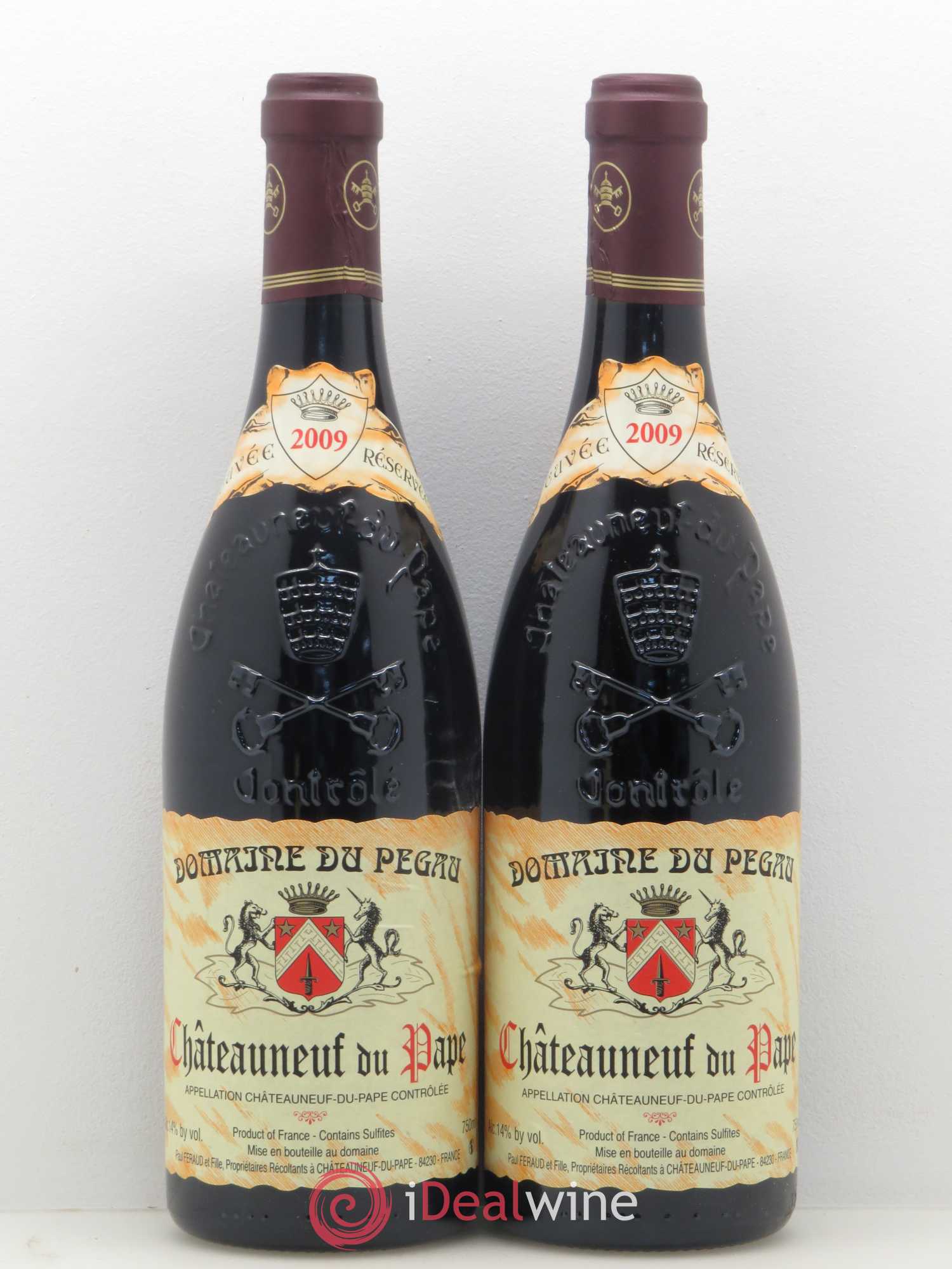 Châteauneuf-du-Pape Domaine du Pégau Cuvée Réservée Paul et Laurence Féraud 2009 - Lot de 2 bouteilles - 0