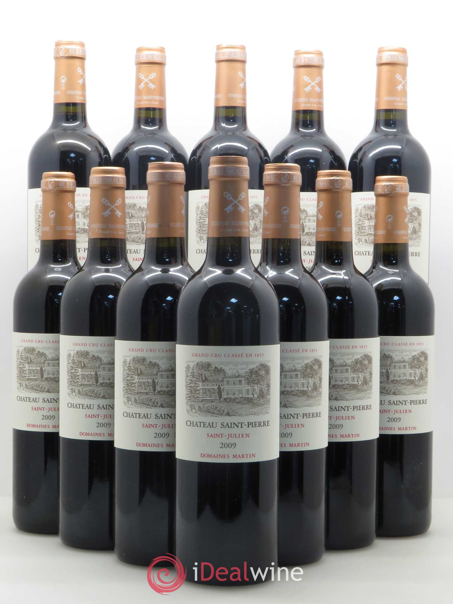 Château Saint-Pierre 4ème Grand Cru Classé 2009 - Lot de 12 bouteilles - 0