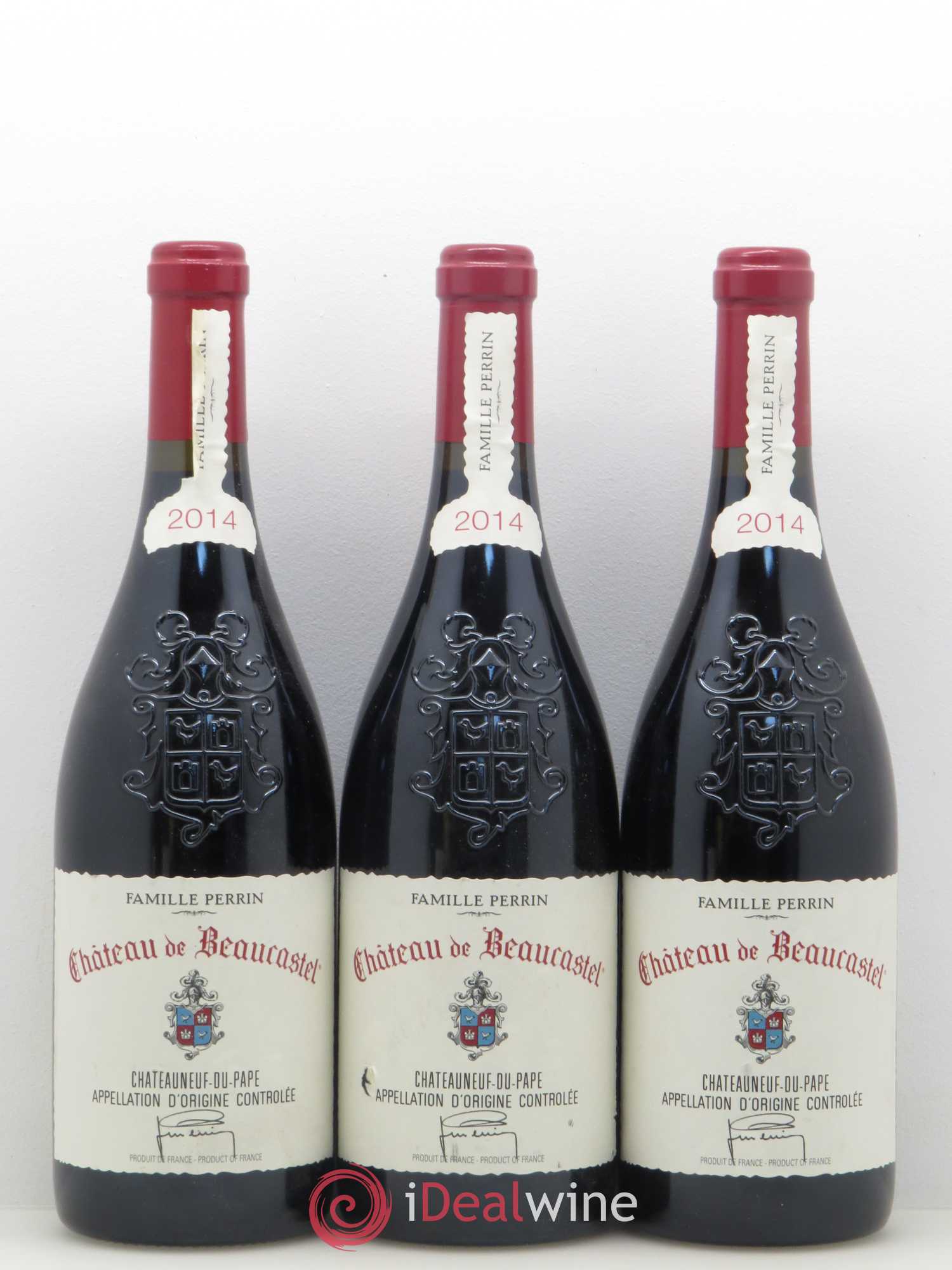 Châteauneuf-du-Pape Château de Beaucastel Famille Perrin 2014 - Lot de 3 bouteilles - 0
