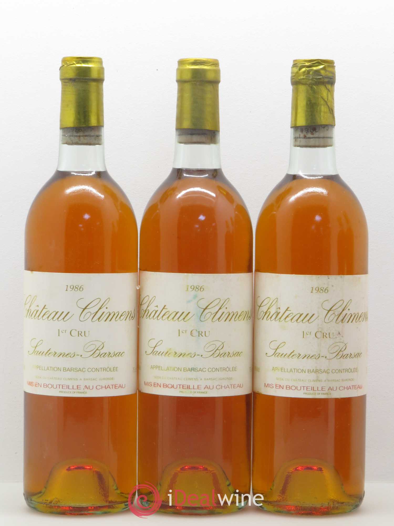 Château Climens 1er Grand Cru Classé 1986 - Lotto di 5 bottiglie - 1