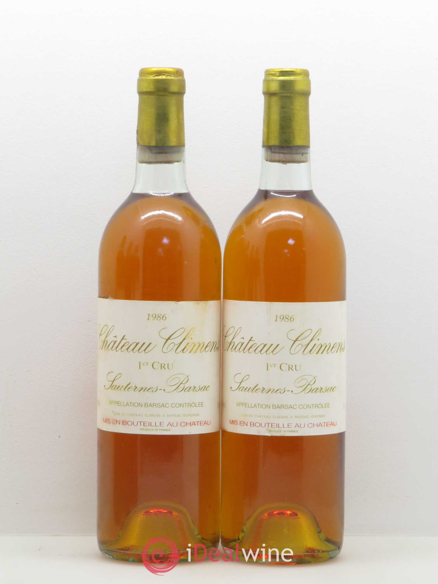 Château Climens 1er Grand Cru Classé 1986 - Lotto di 5 bottiglie - 2
