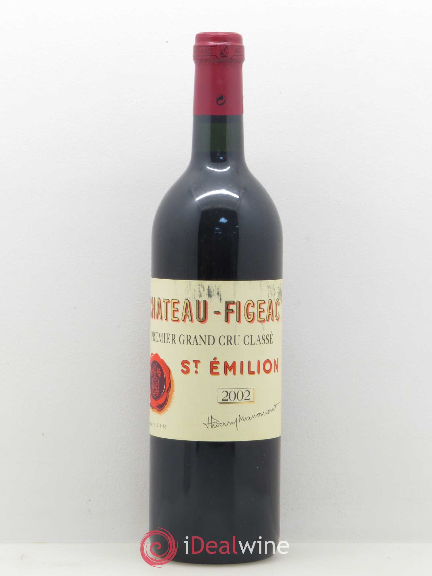 Château Figeac 1er Grand Cru Classé A 2002 - Lot de 1 bouteille - 0