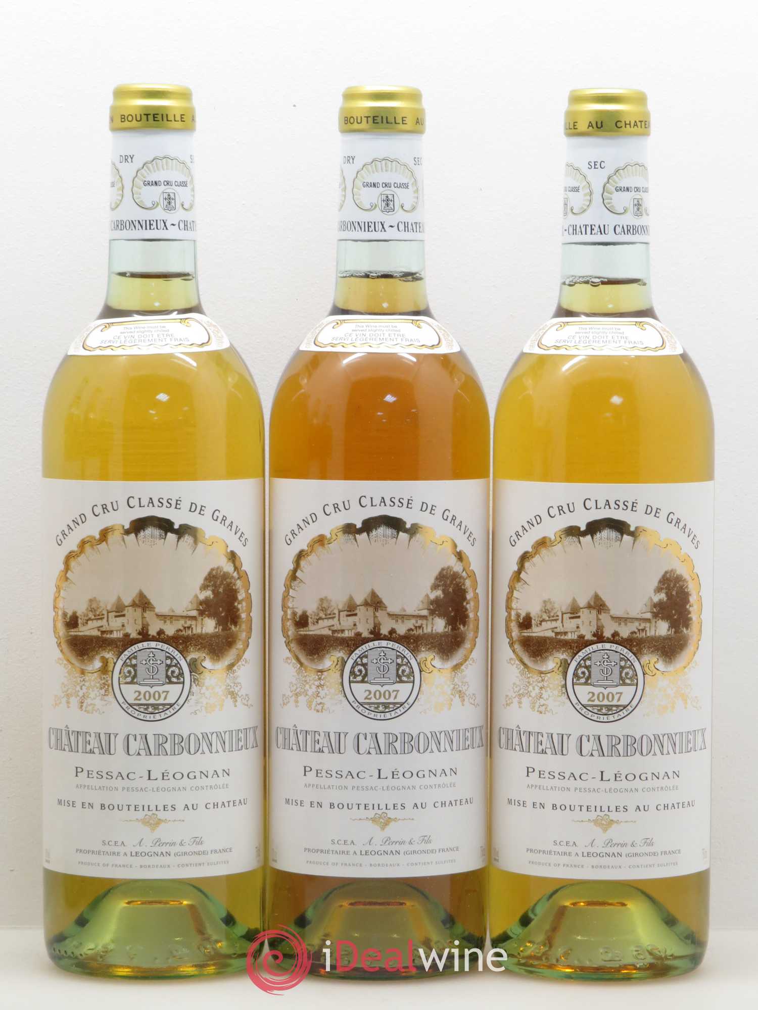 Château Carbonnieux Cru Classé de Graves 2007 - Lot de 6 bouteilles - 1