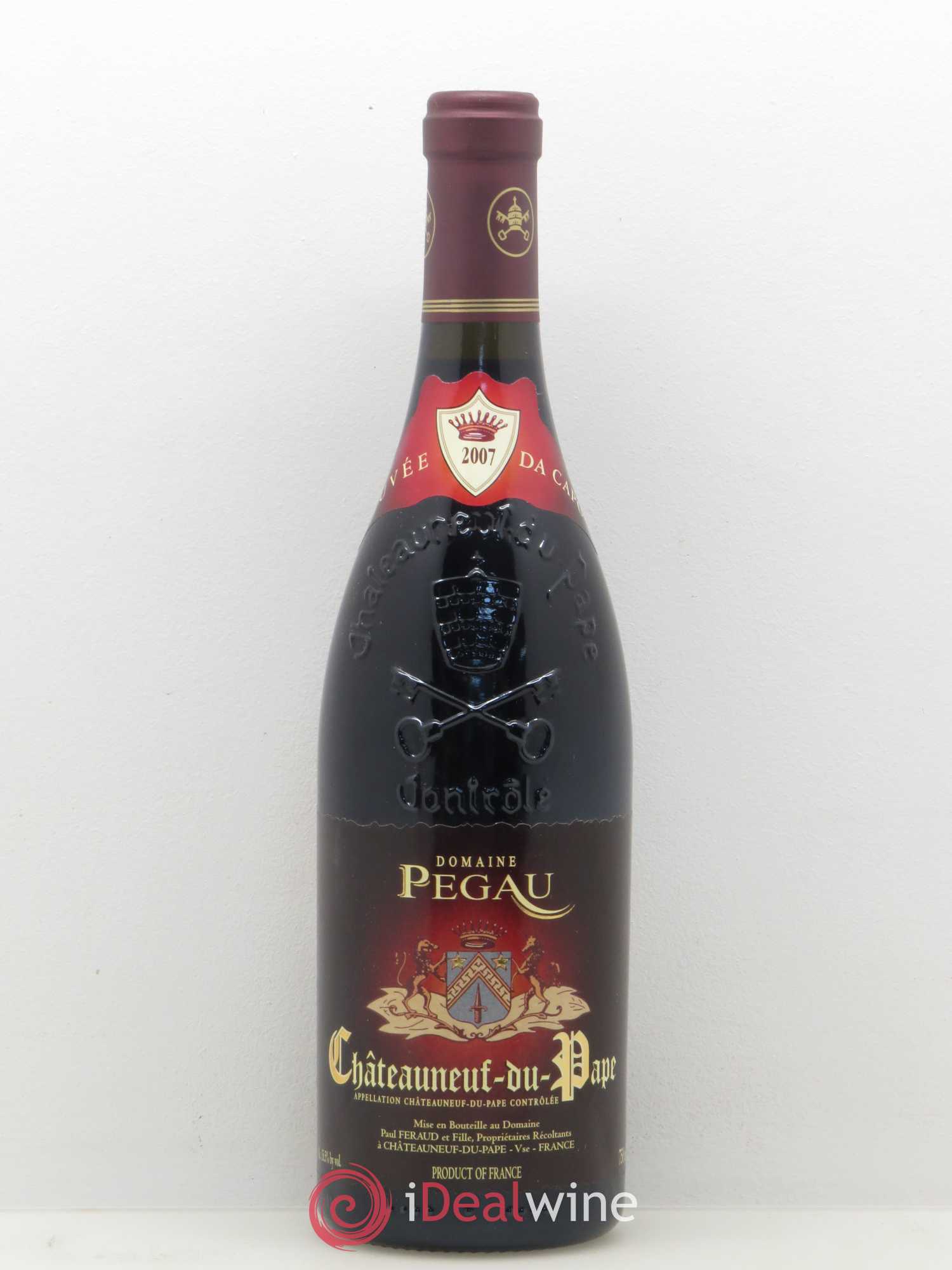 Châteauneuf-du-Pape Domaine du Pégau Cuvée Da Capo Paul et Laurence Féraud 2007 - Lot de 1 bouteille - 0