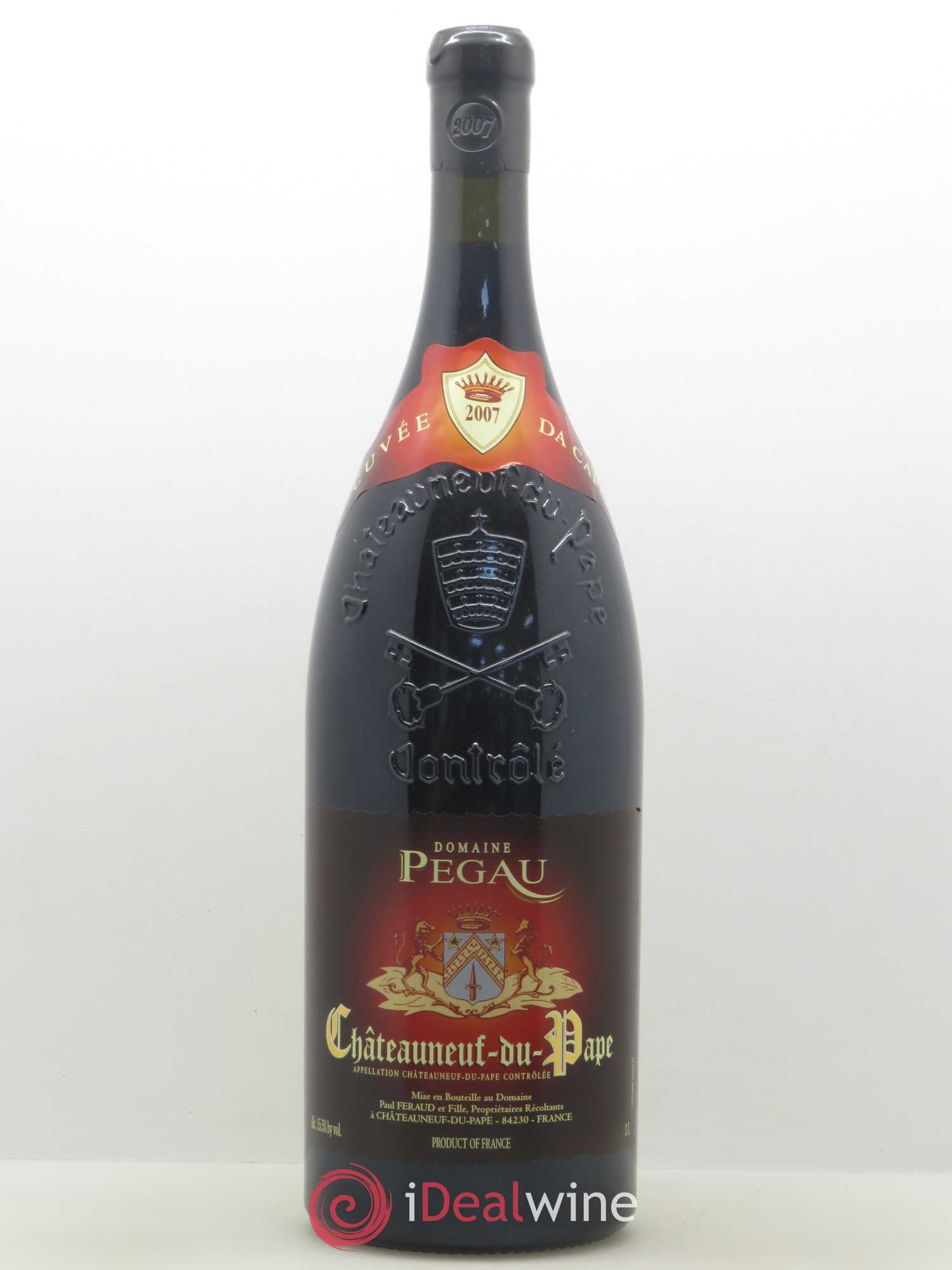 Châteauneuf-du-Pape Domaine du Pégau Cuvée Da Capo Paul et Laurence Féraud 2007 - Lot de 1 jeroboam - 0