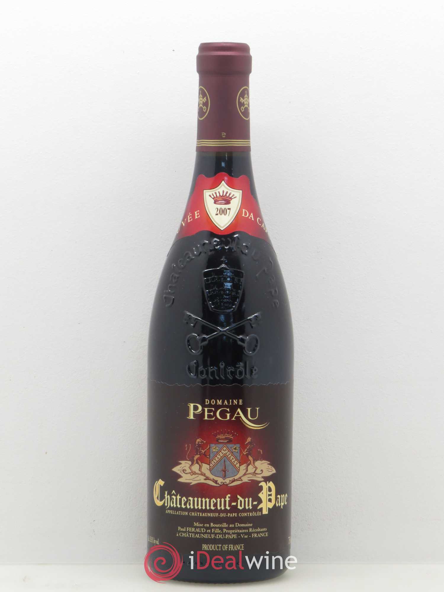 Châteauneuf-du-Pape Domaine du Pégau Cuvée Da Capo Paul et Laurence Féraud 2007 - Lot de 1 bouteille - 0