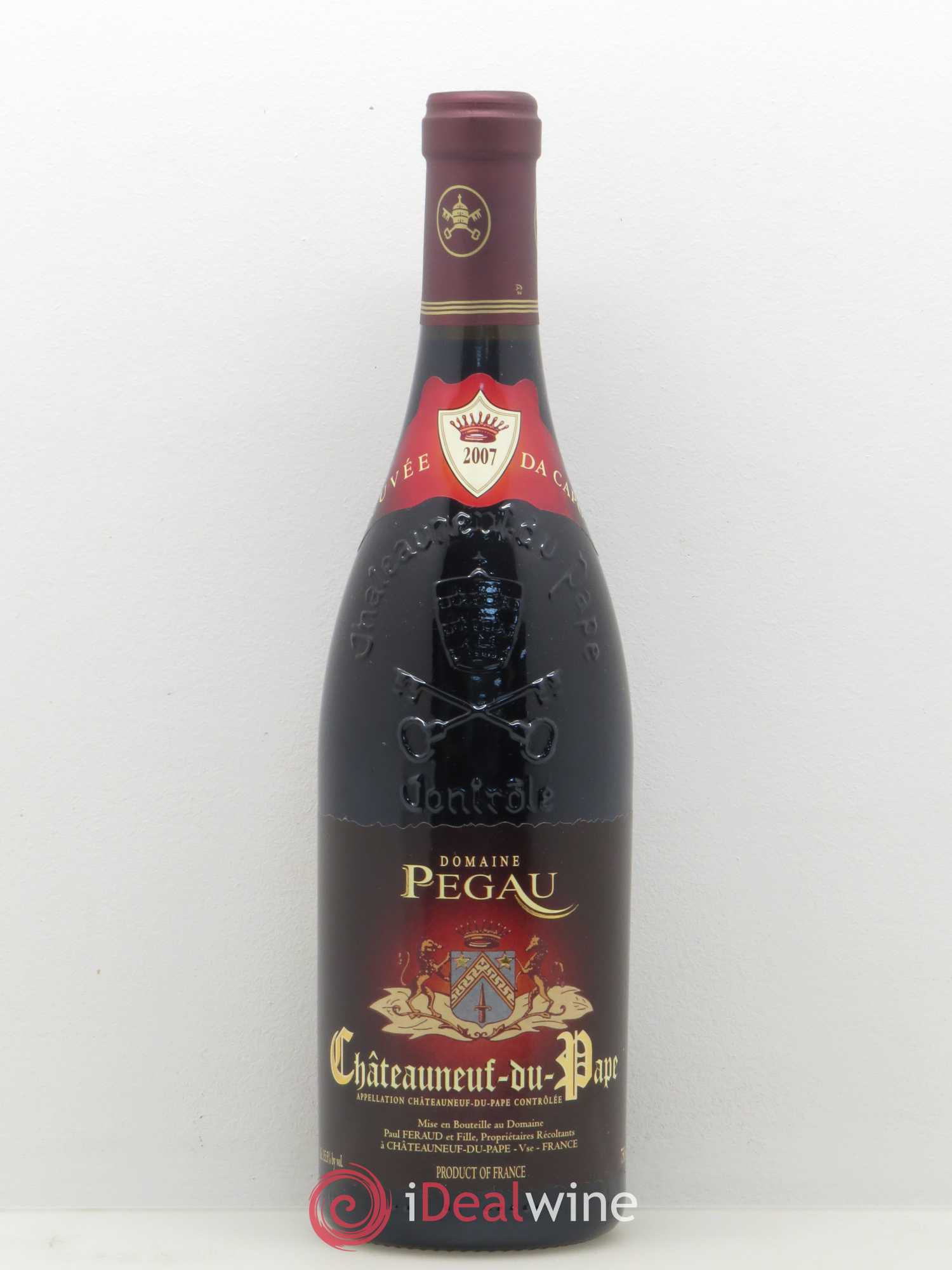 Châteauneuf-du-Pape Domaine du Pégau Cuvée Da Capo Paul et Laurence Féraud 2007 - Lot de 1 bouteille - 0