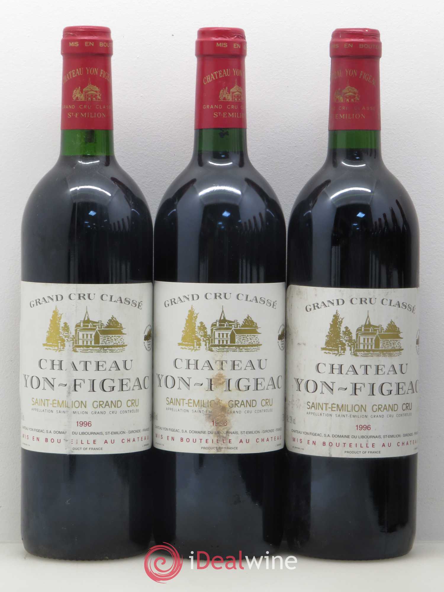 Château Yon Figeac Grand Cru Classé 1996 - Lot de 12 bouteilles - 2