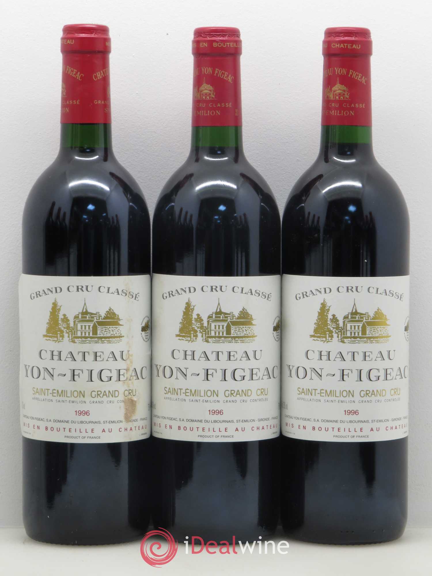 Château Yon Figeac Grand Cru Classé 1996 - Lot de 12 bouteilles - 3