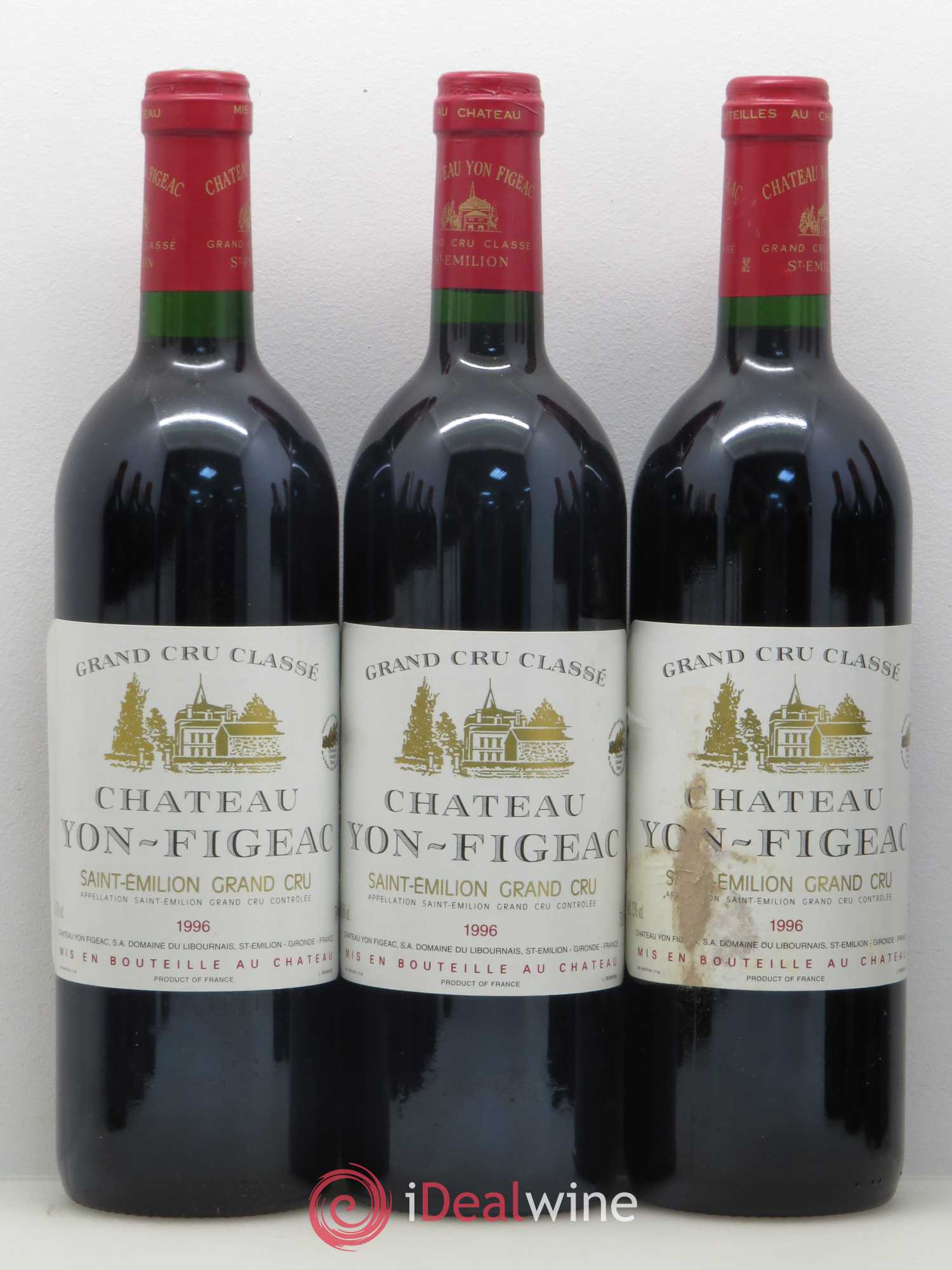 Château Yon Figeac Grand Cru Classé 1996 - Lot de 12 bouteilles - 4