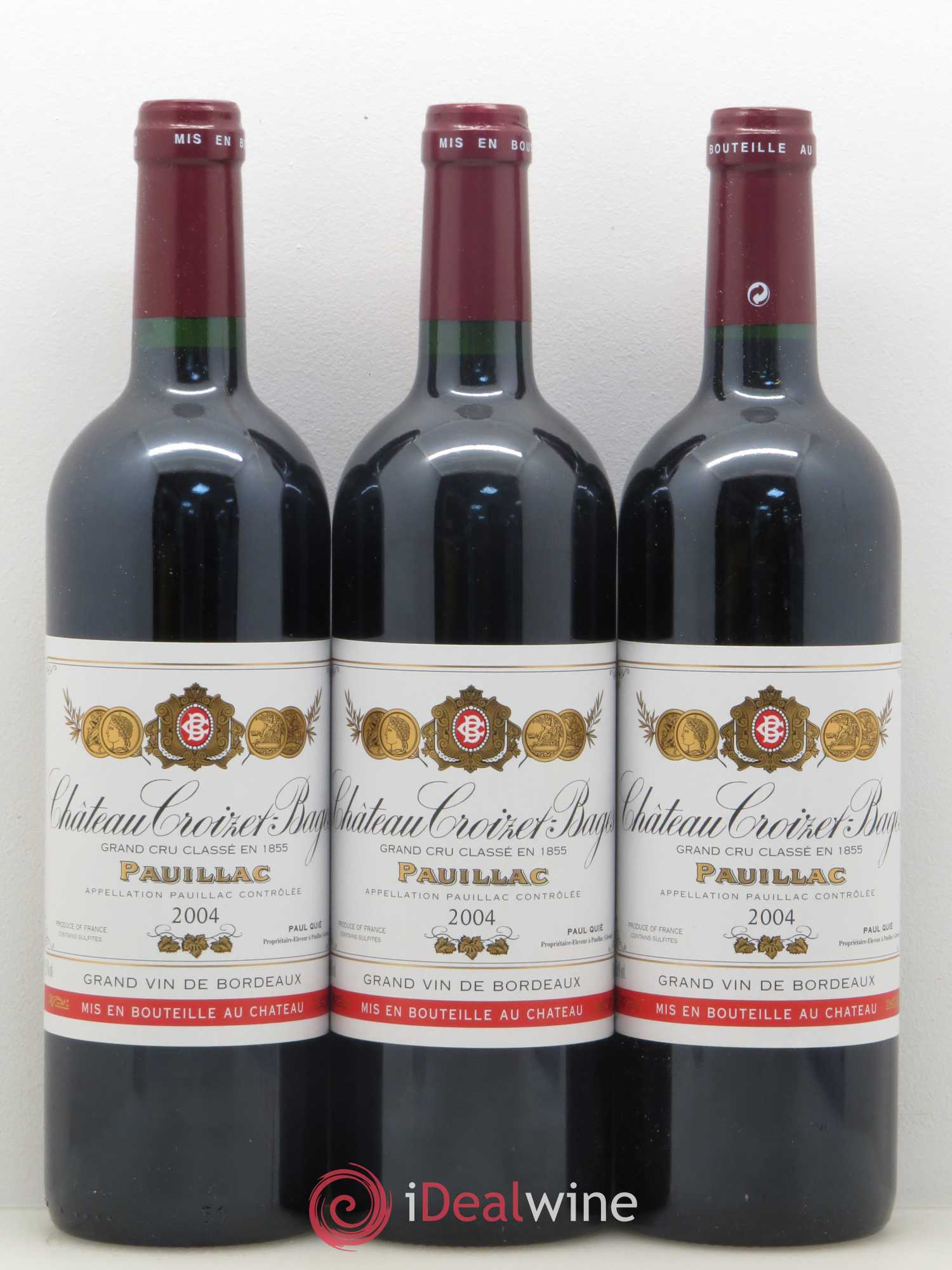 Château Croizet Bages 5ème Grand Cru Classé 2004 - Lot de 6 bouteilles - 2