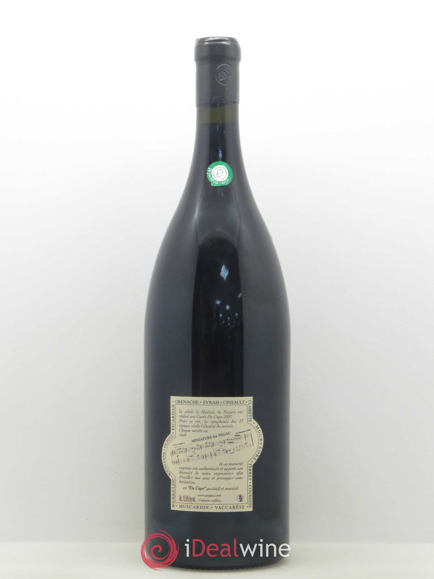 Châteauneuf-du-Pape Domaine du Pégau Cuvée Da Capo Paul et Laurence Féraud 2007 - Lot de 1 jeroboam - 1