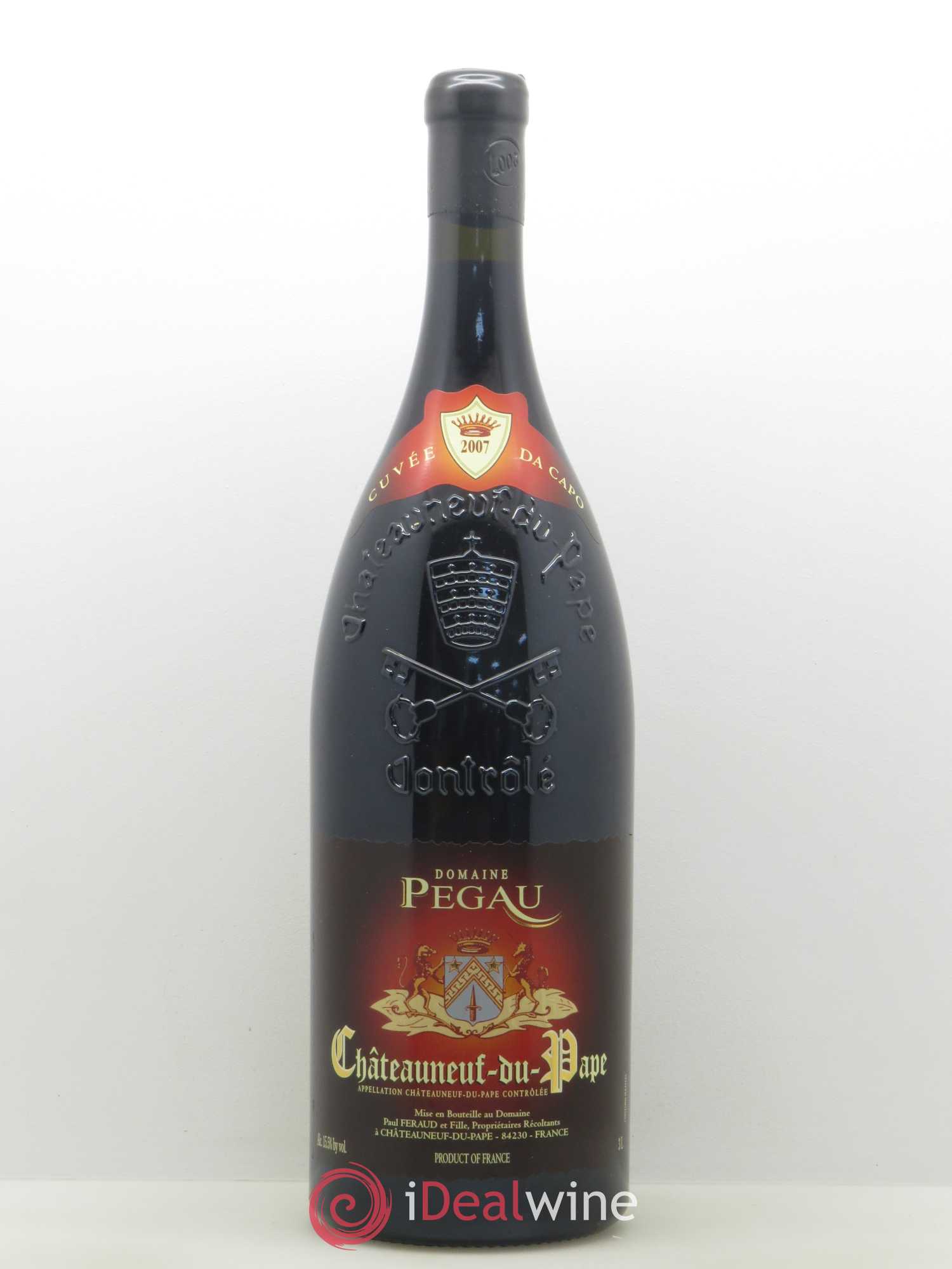 Châteauneuf-du-Pape Domaine du Pégau Cuvée Da Capo Paul et Laurence Féraud 2007 - Lot de 1 jeroboam - 0