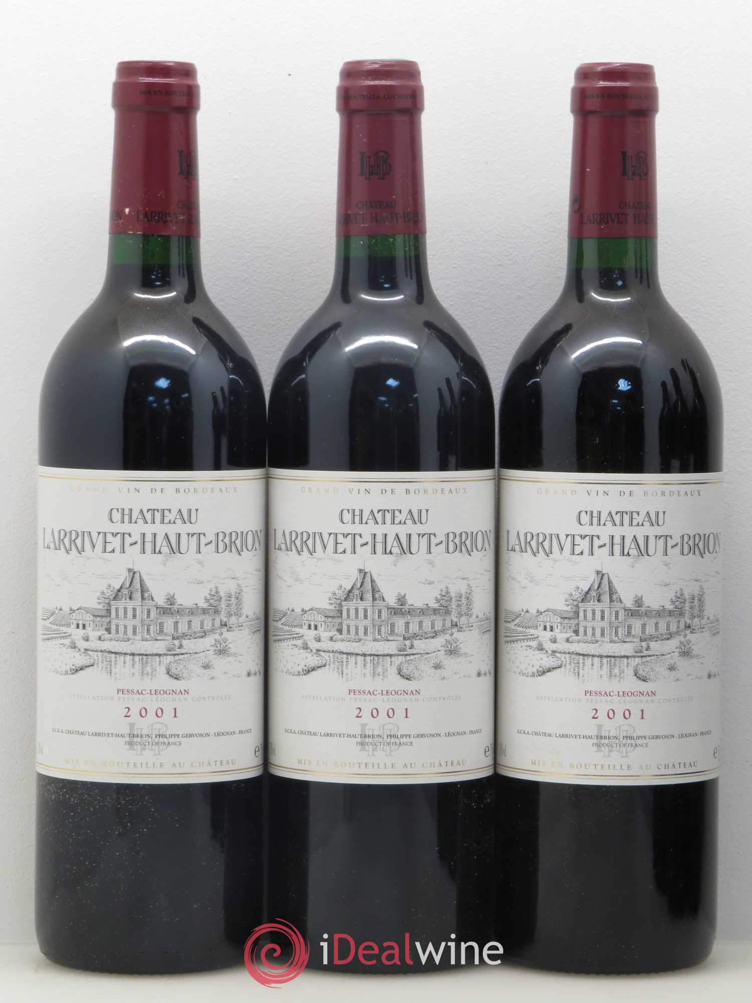 Château Larrivet Haut-Brion 2001 - Lot de 12 bouteilles - 3