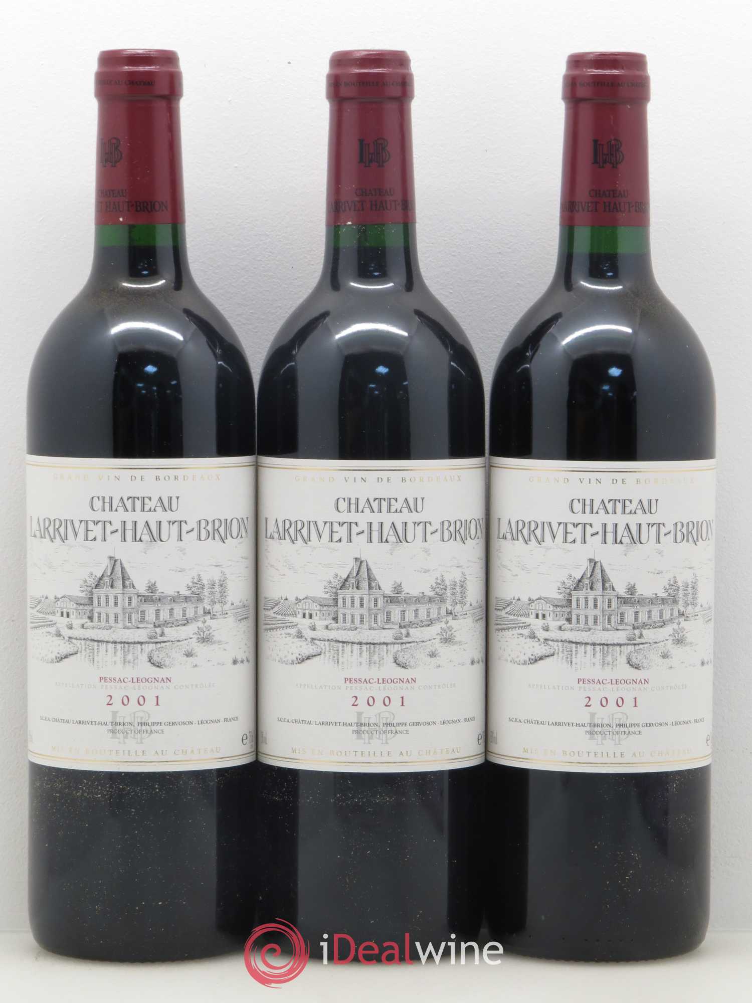 Château Larrivet Haut-Brion 2001 - Lot de 12 bouteilles - 4