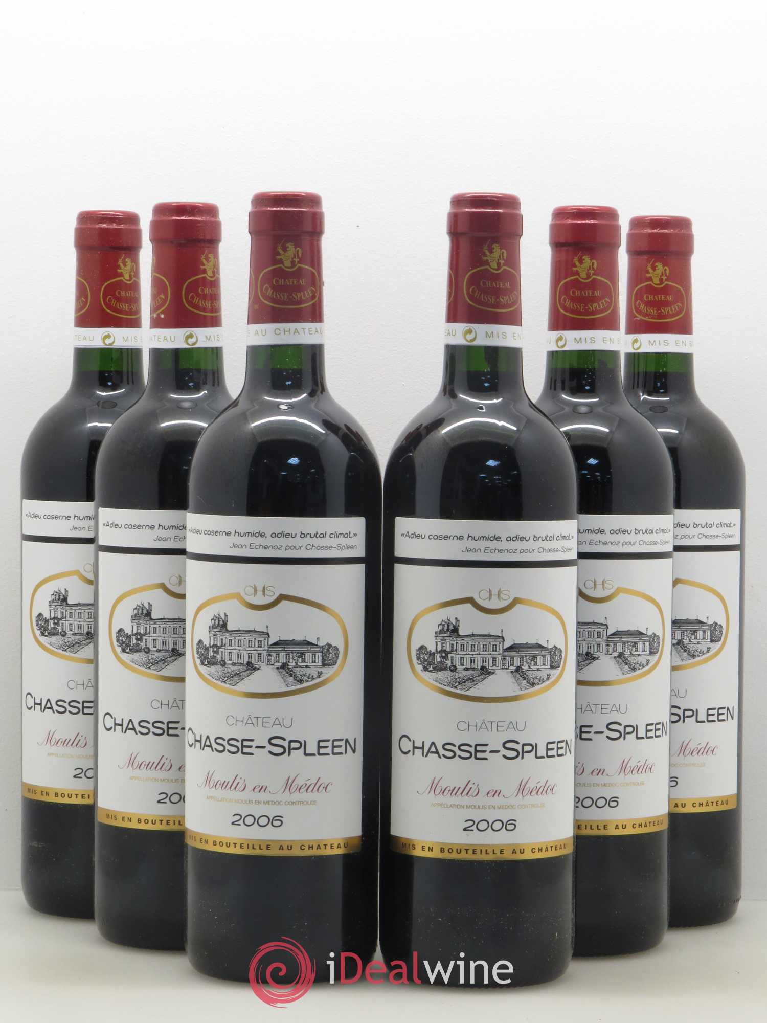 Château Chasse Spleen 2006 - Lot de 6 bouteilles - 0