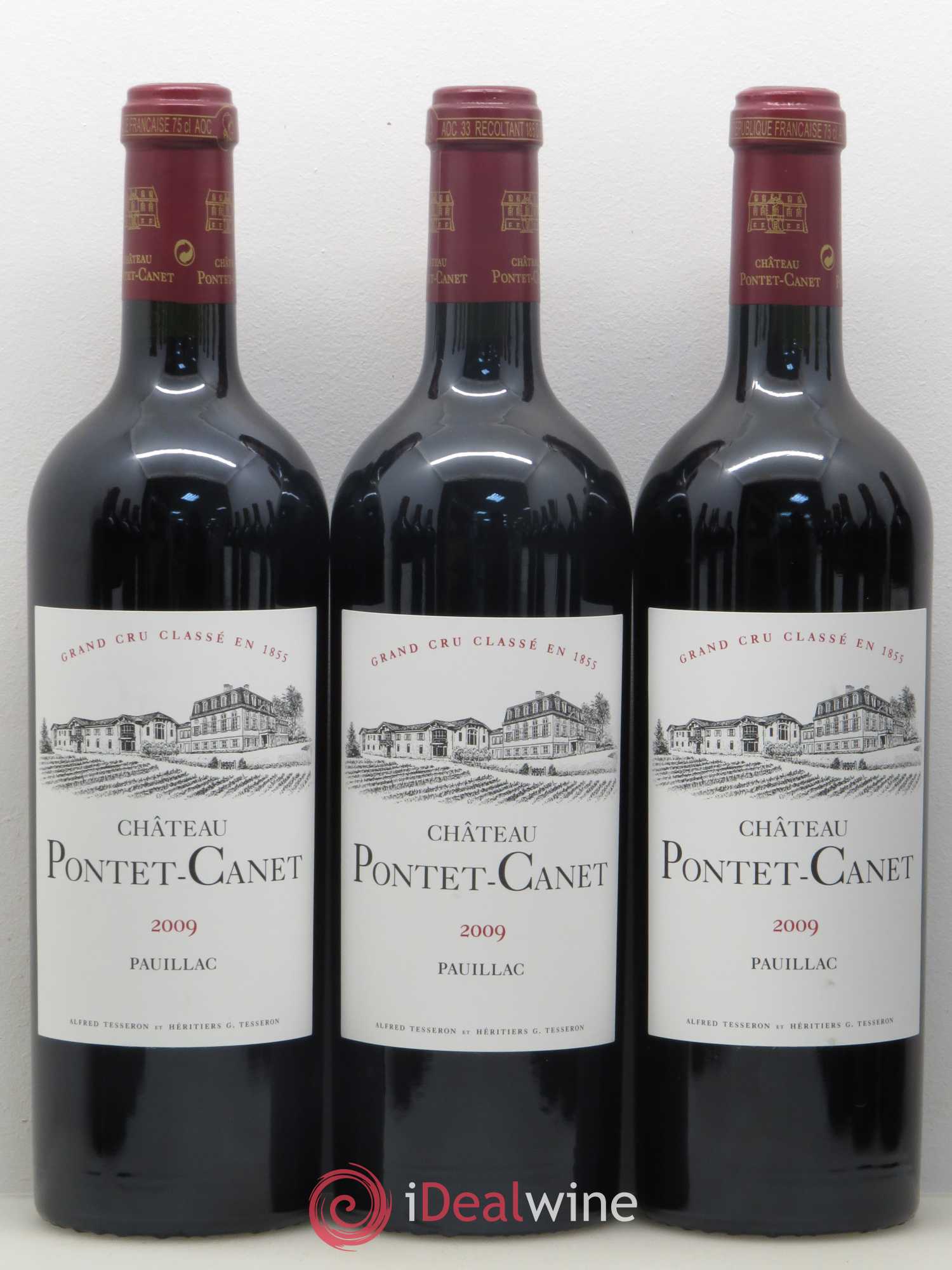Château Pontet Canet 5ème Grand Cru Classé 2009 - Lot de 12 bouteilles - 1