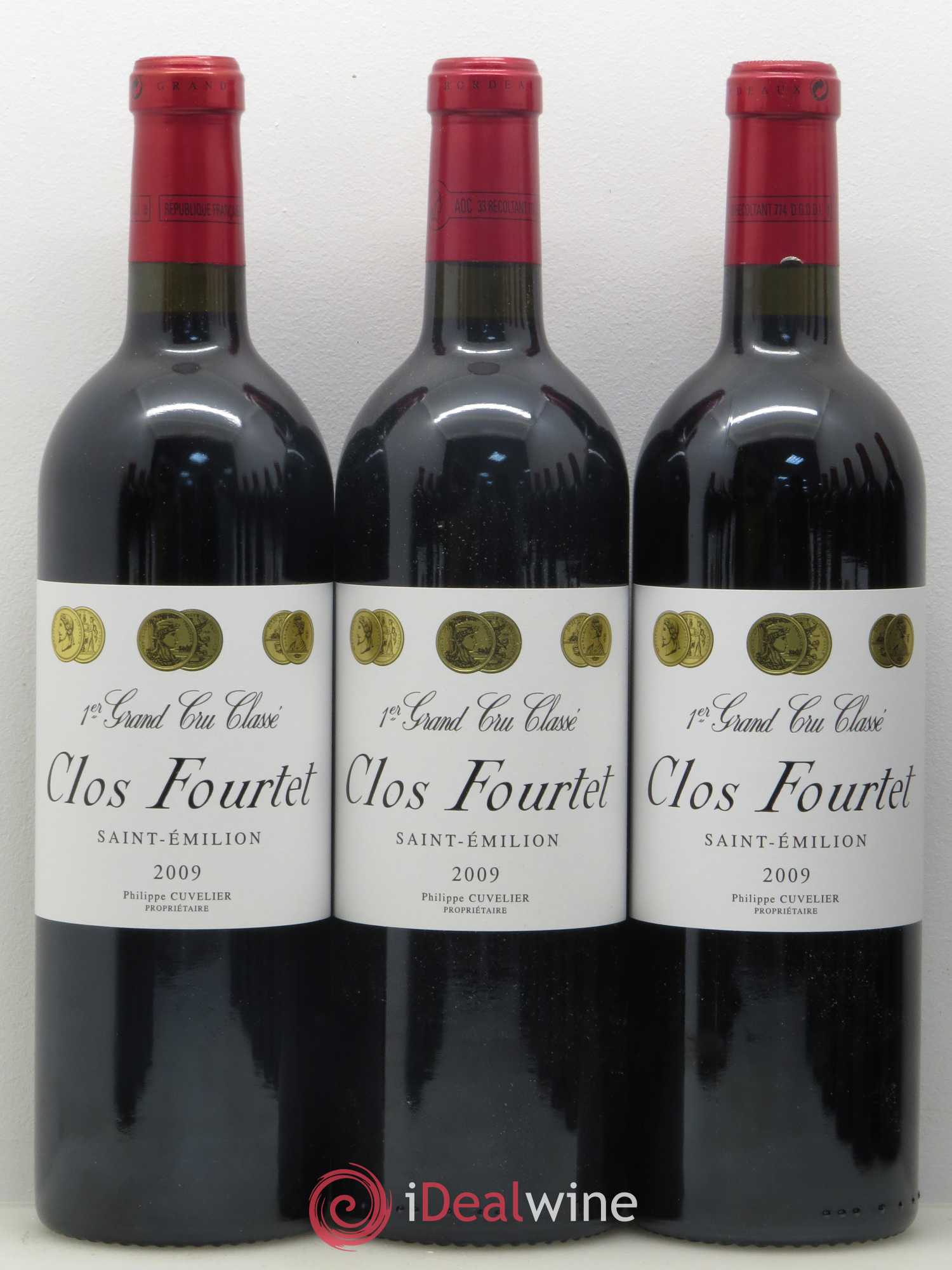 Clos Fourtet 1er Grand Cru Classé B 2009 - Lot de 12 bouteilles - 1