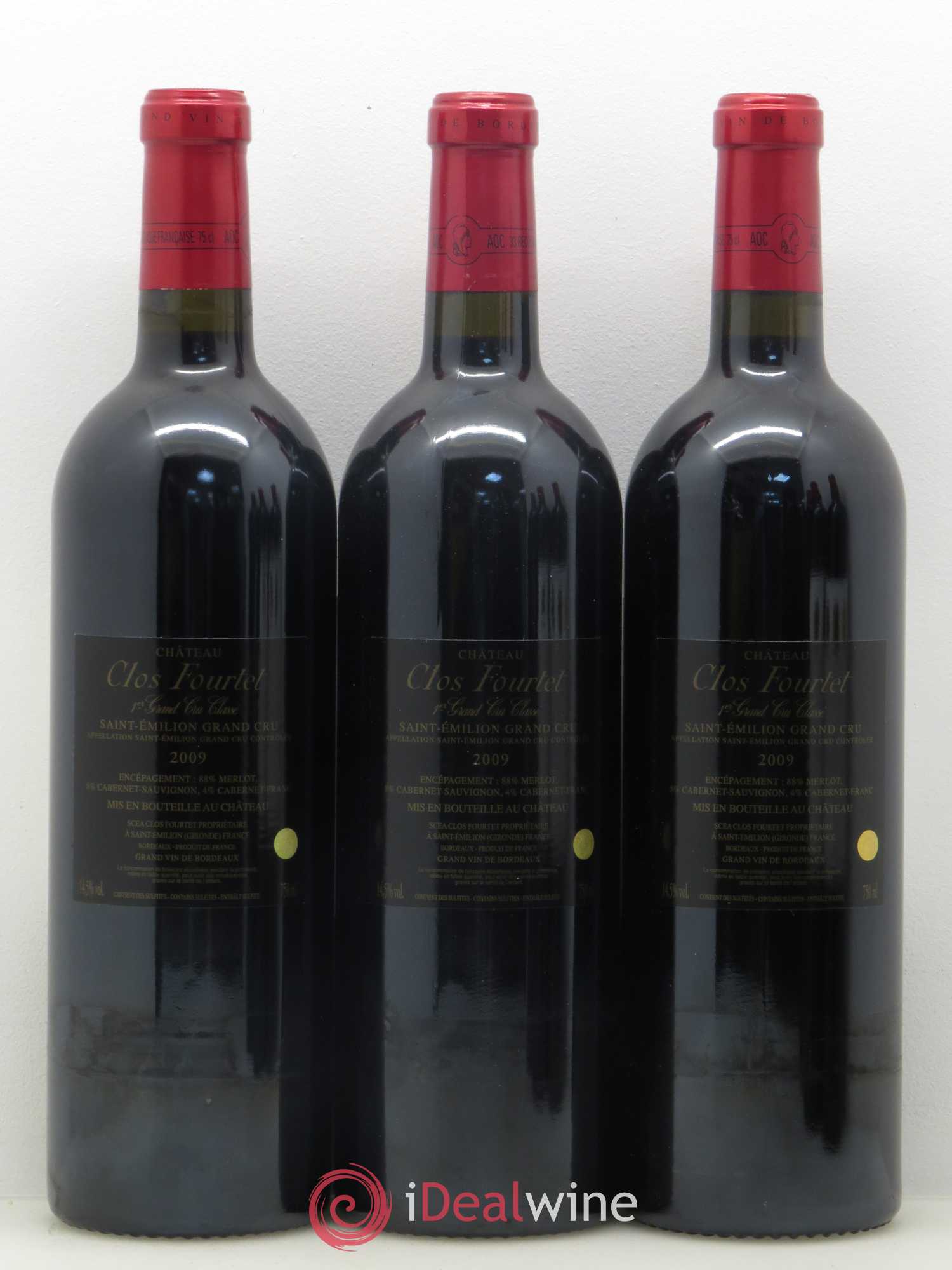 Clos Fourtet 1er Grand Cru Classé B 2009 - Lot de 6 bouteilles - 4
