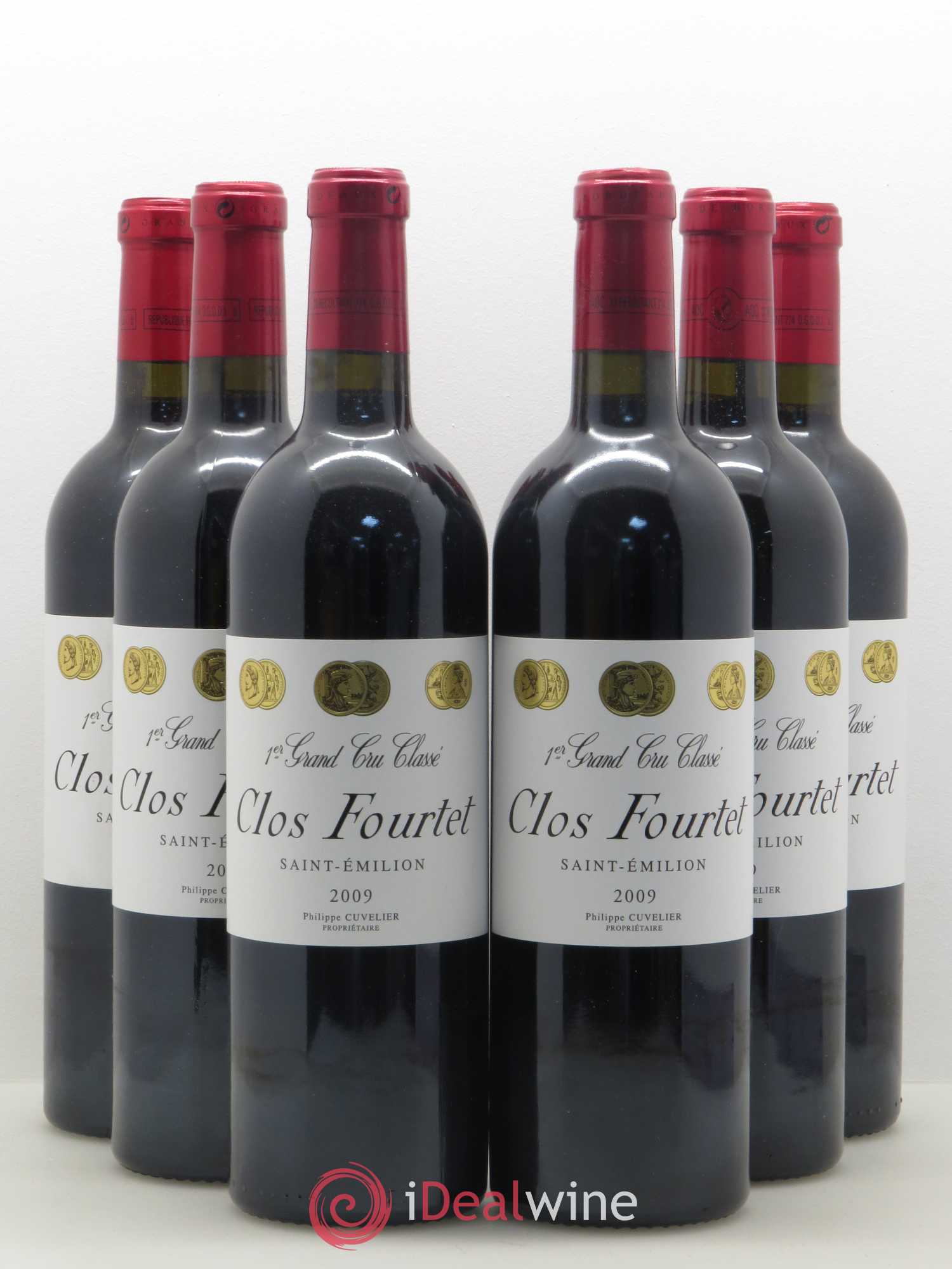 Clos Fourtet 1er Grand Cru Classé B 2009 - Lot de 6 bouteilles - 0