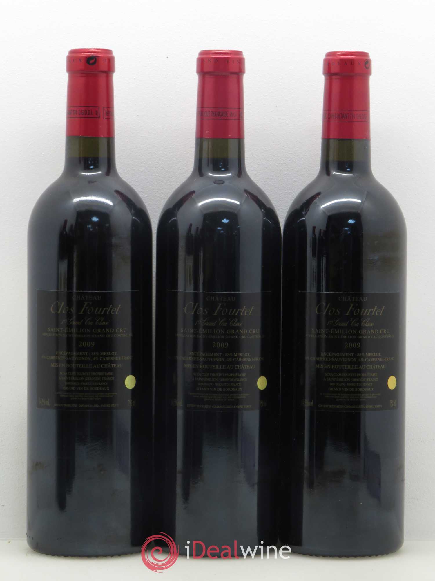 Clos Fourtet 1er Grand Cru Classé B 2009 - Lot de 6 bouteilles - 2