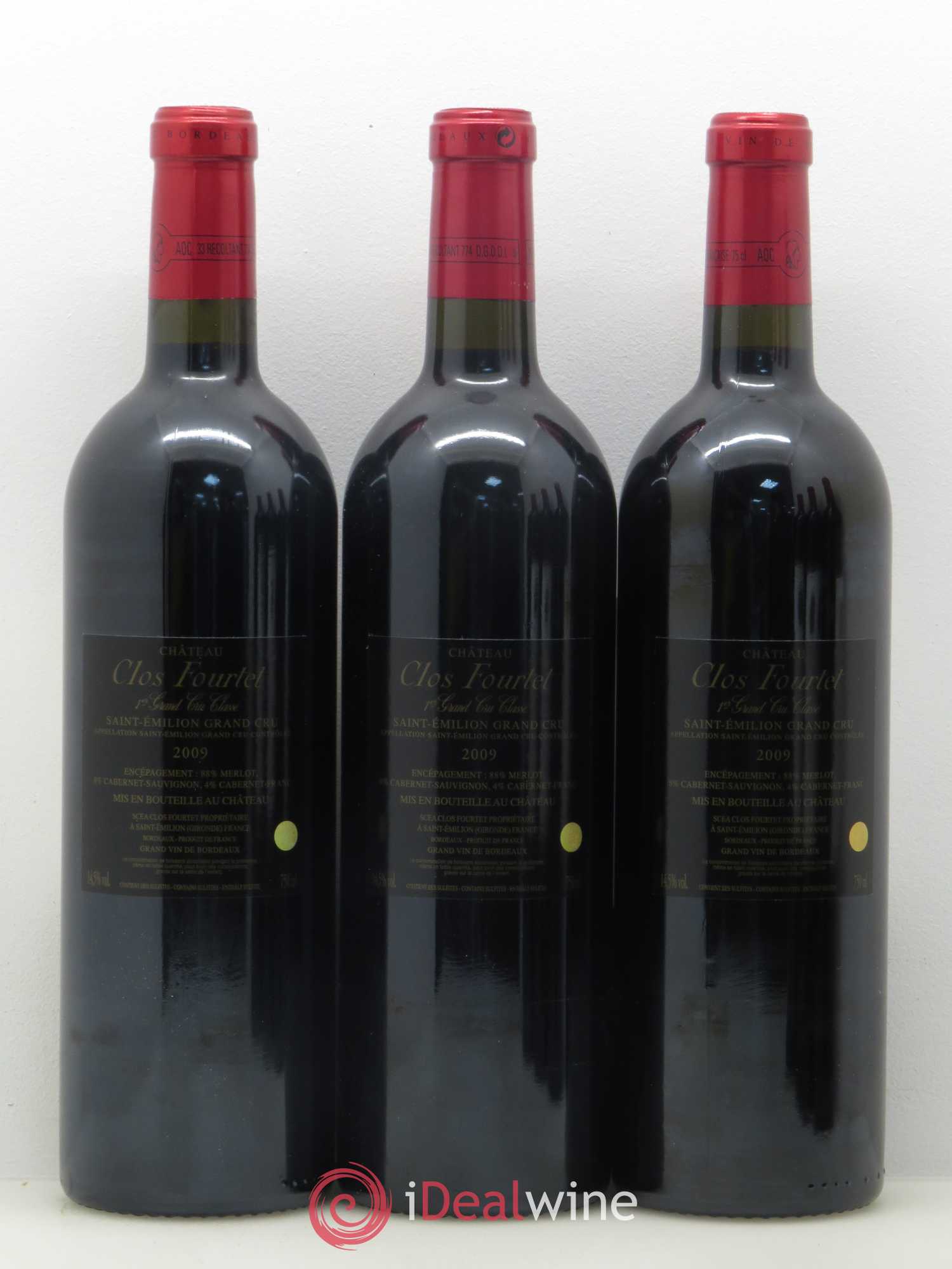 Clos Fourtet 1er Grand Cru Classé B 2009 - Lot de 6 bouteilles - 4