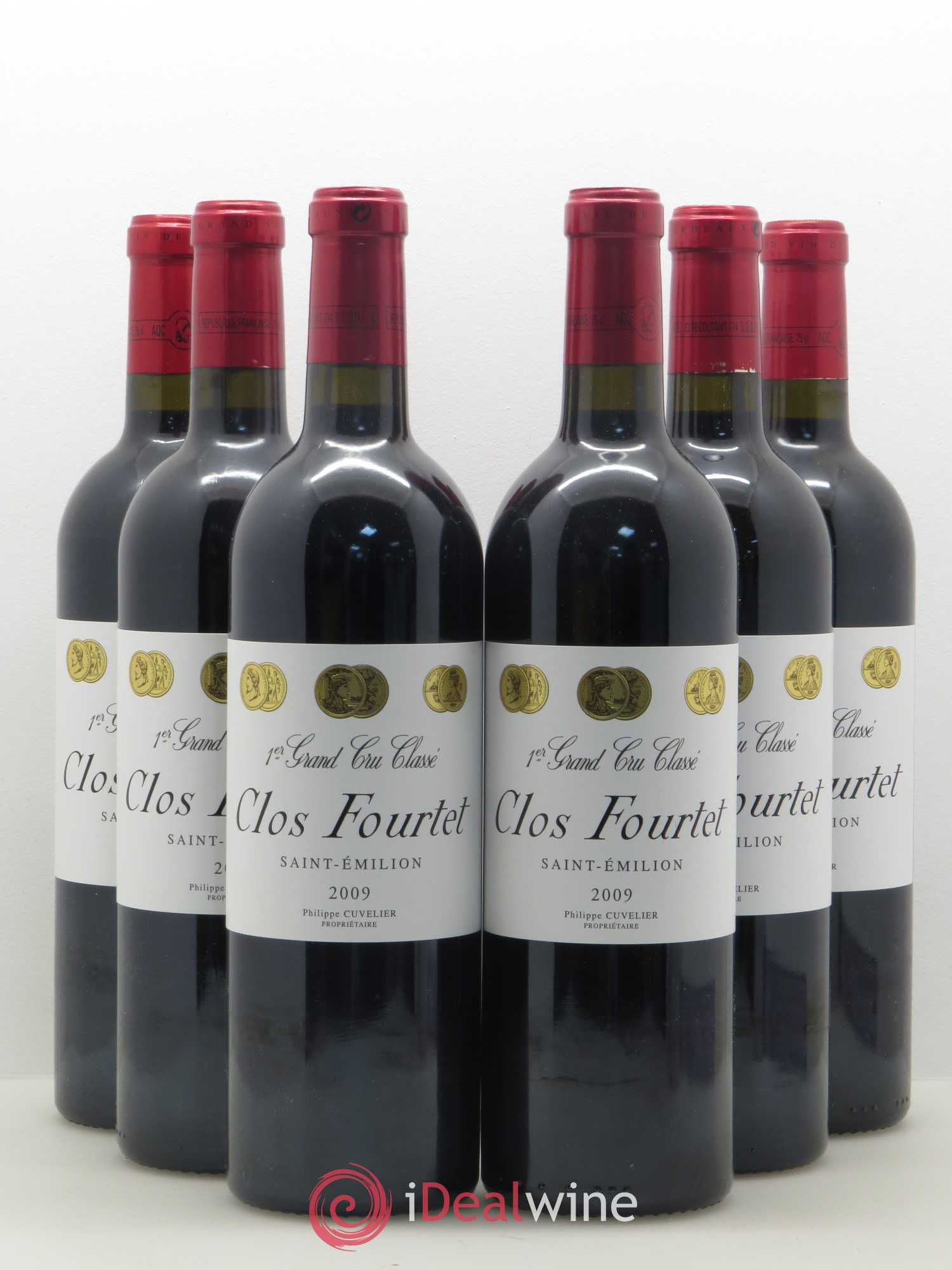 Clos Fourtet 1er Grand Cru Classé B 2009 - Lot de 6 bouteilles - 0