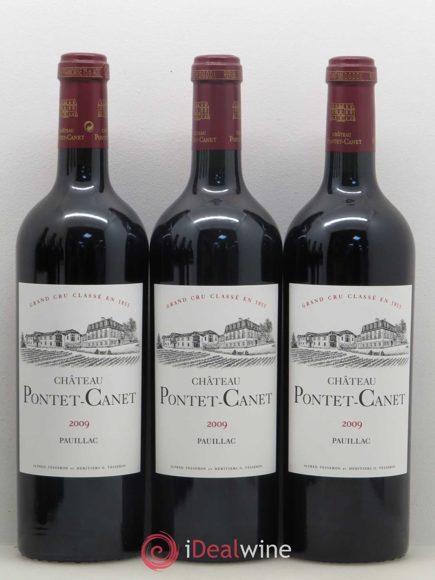 Château Pontet Canet 5ème Grand Cru Classé 2009 - Lot de 6 bouteilles - 1