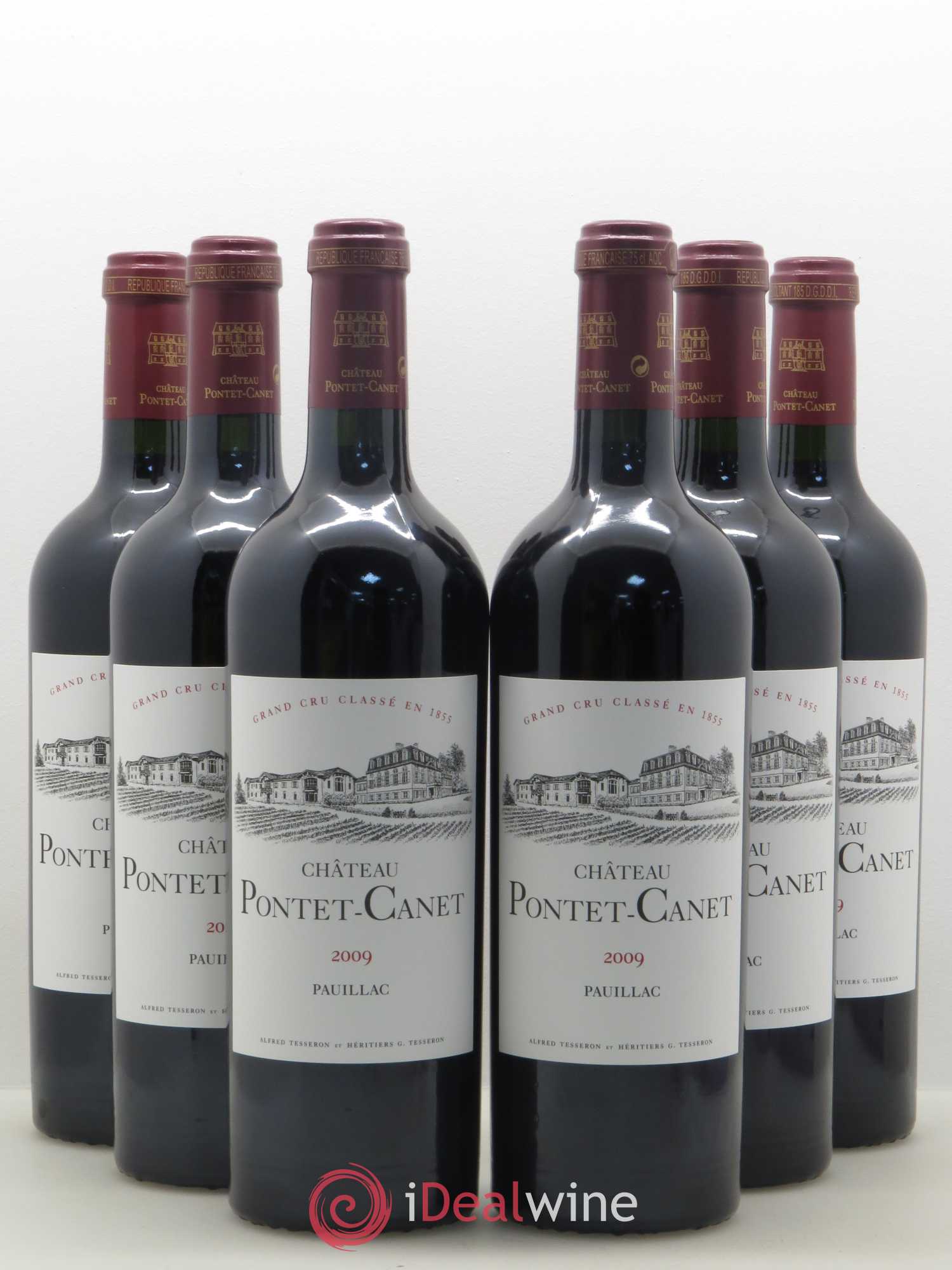 Château Pontet Canet 5ème Grand Cru Classé 2009 - Lot de 6 bouteilles - 0