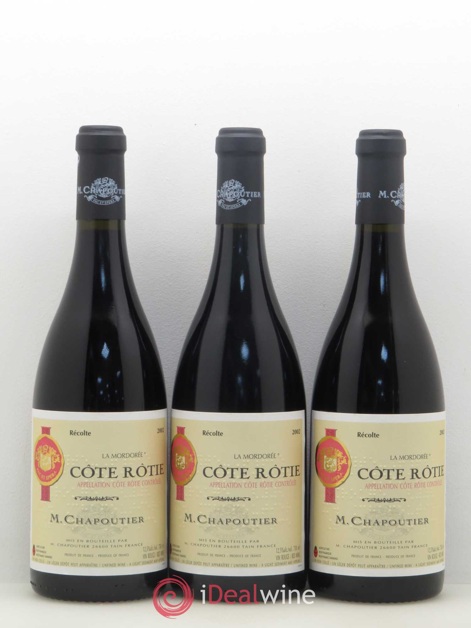 Côte-Rôtie La Mordorée Chapoutier (sans prix de réserve) 2002 - Lot de 6 bouteilles - 2