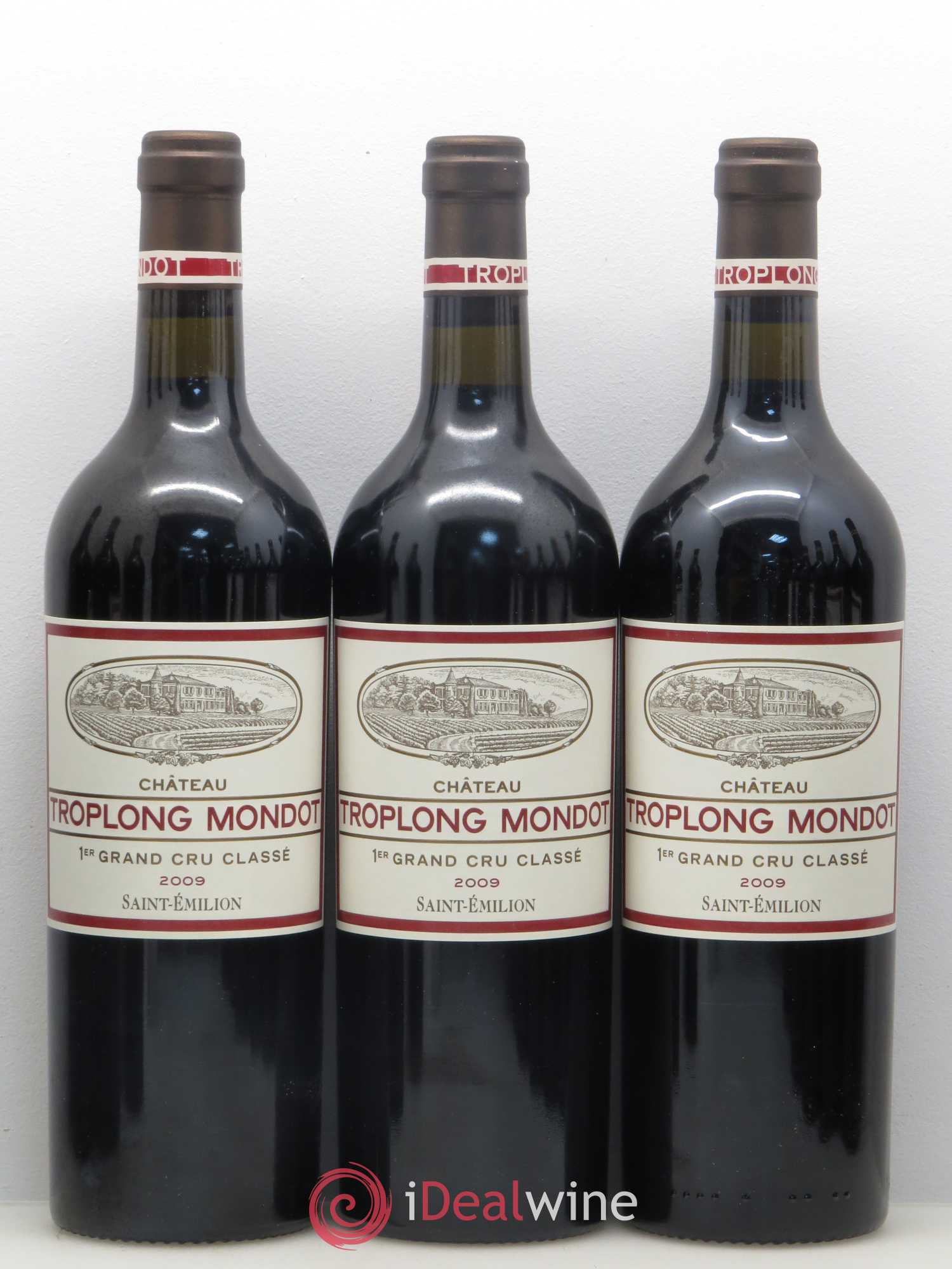 Château Troplong Mondot 1er Grand Cru Classé B 2009 - Lot de 12 bouteilles - 1