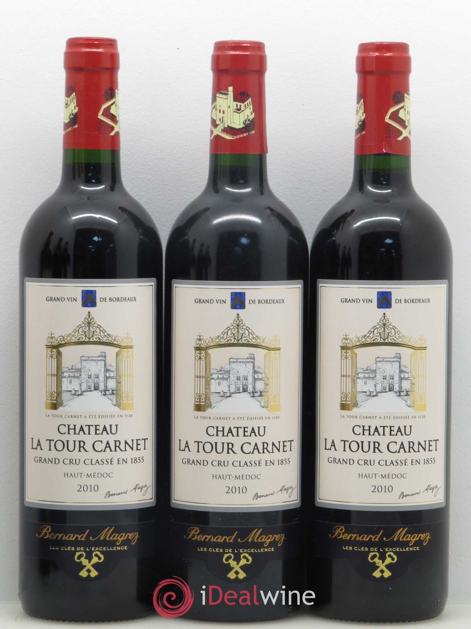 Château la Tour Carnet 4ème Grand Cru Classé 2010 - Lotto di 6 bottiglie - 1